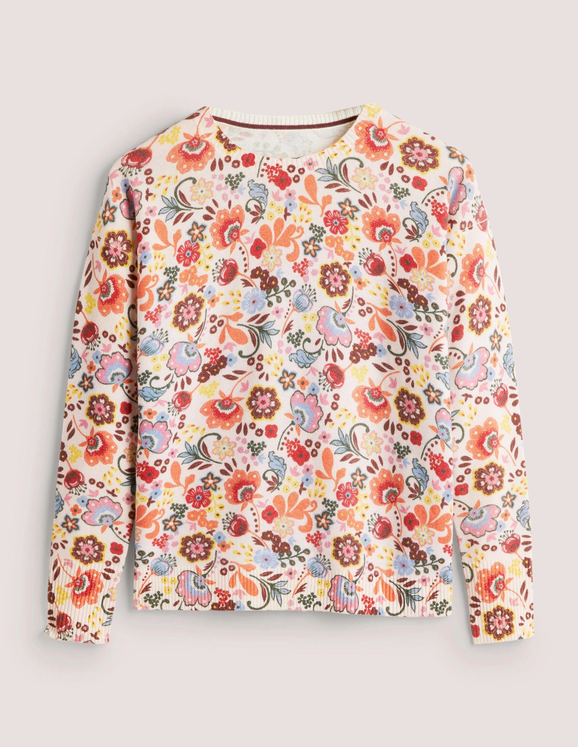 Margot Cashmere Sweater-Milkshake, Pretty Paradise