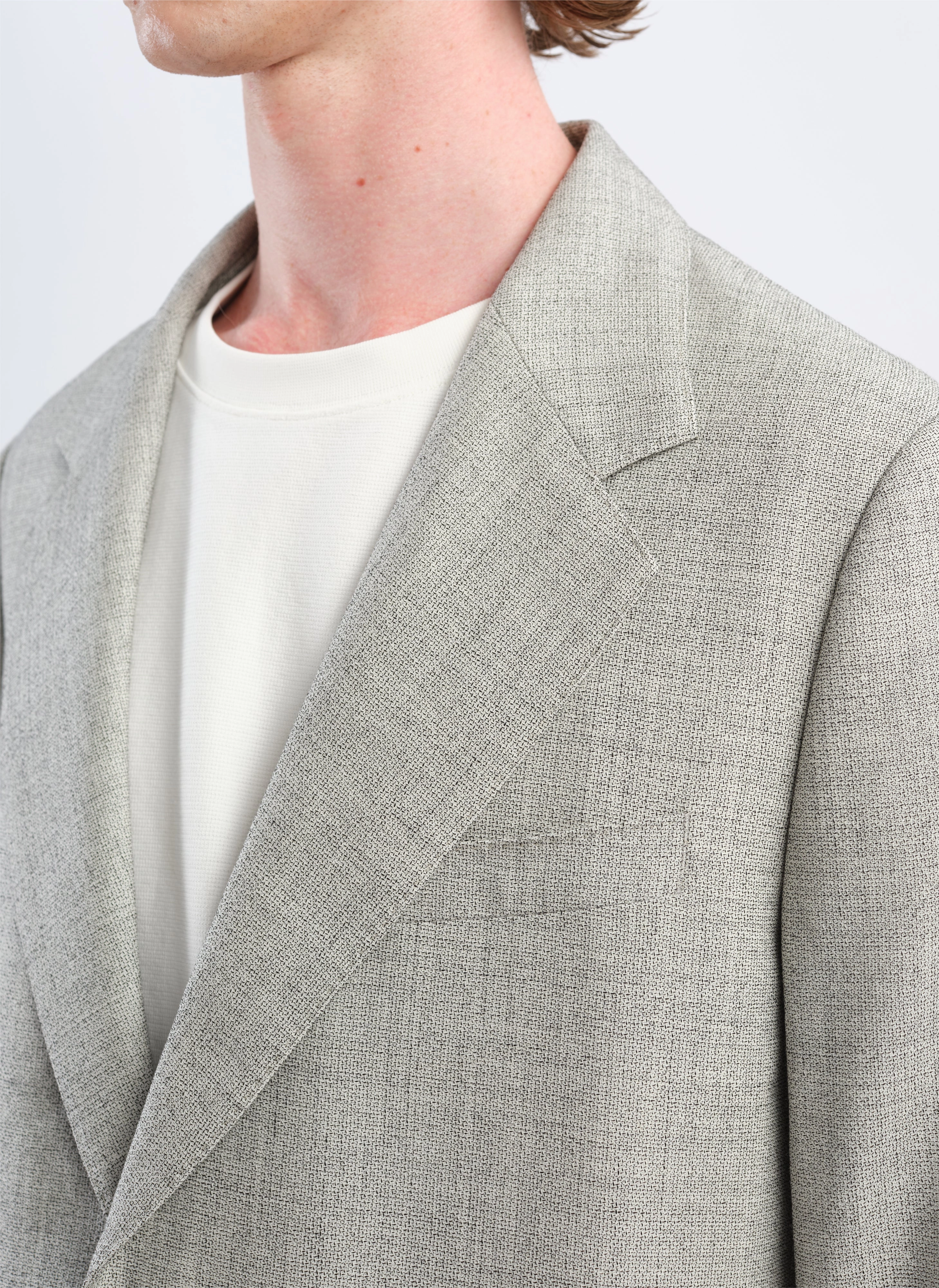 Marzotto Organic Wool Full Constructed Single Breasted Suit Blazer
