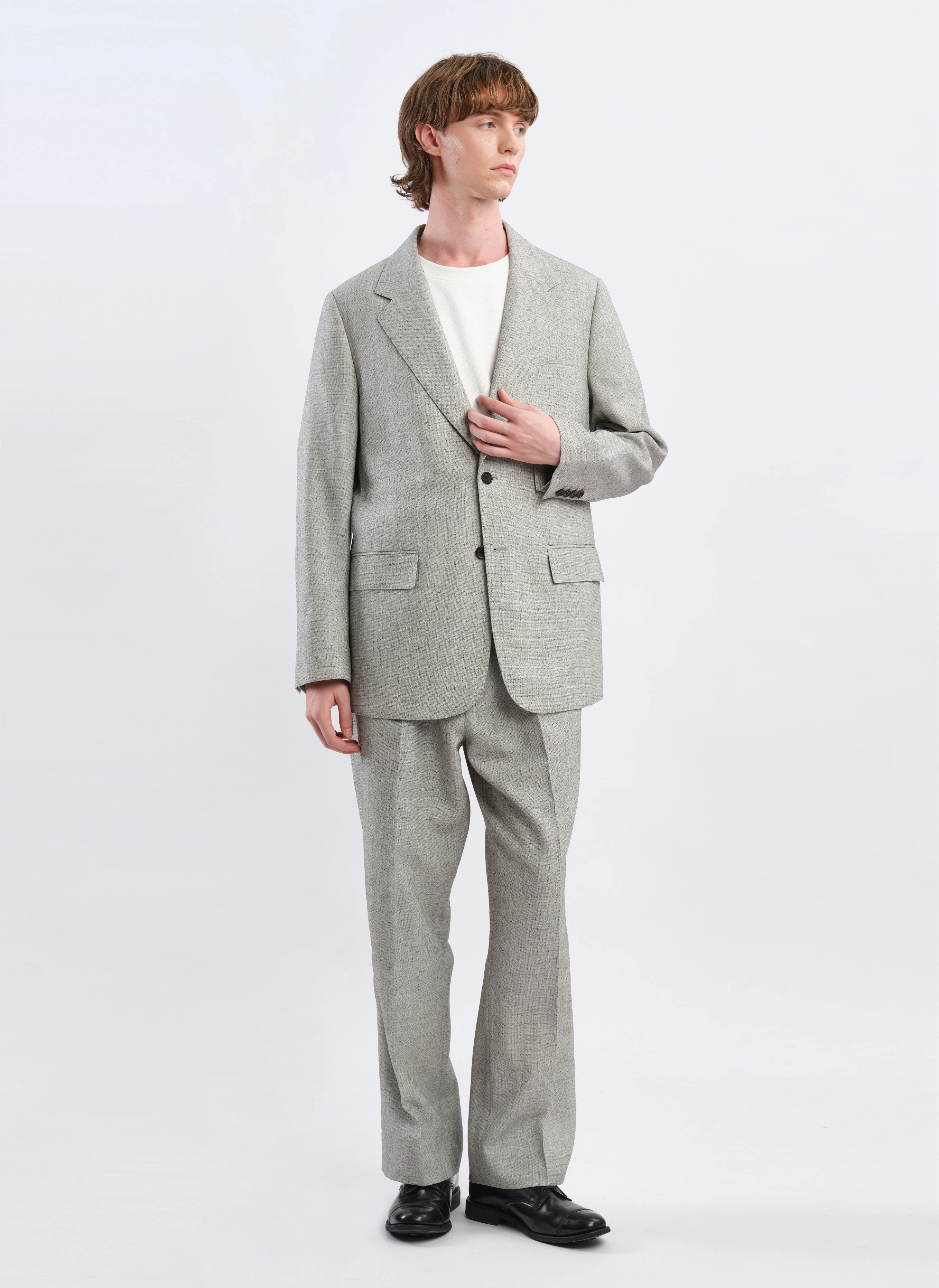 Marzotto Organic Wool Full Constructed Single Breasted Suit Blazer