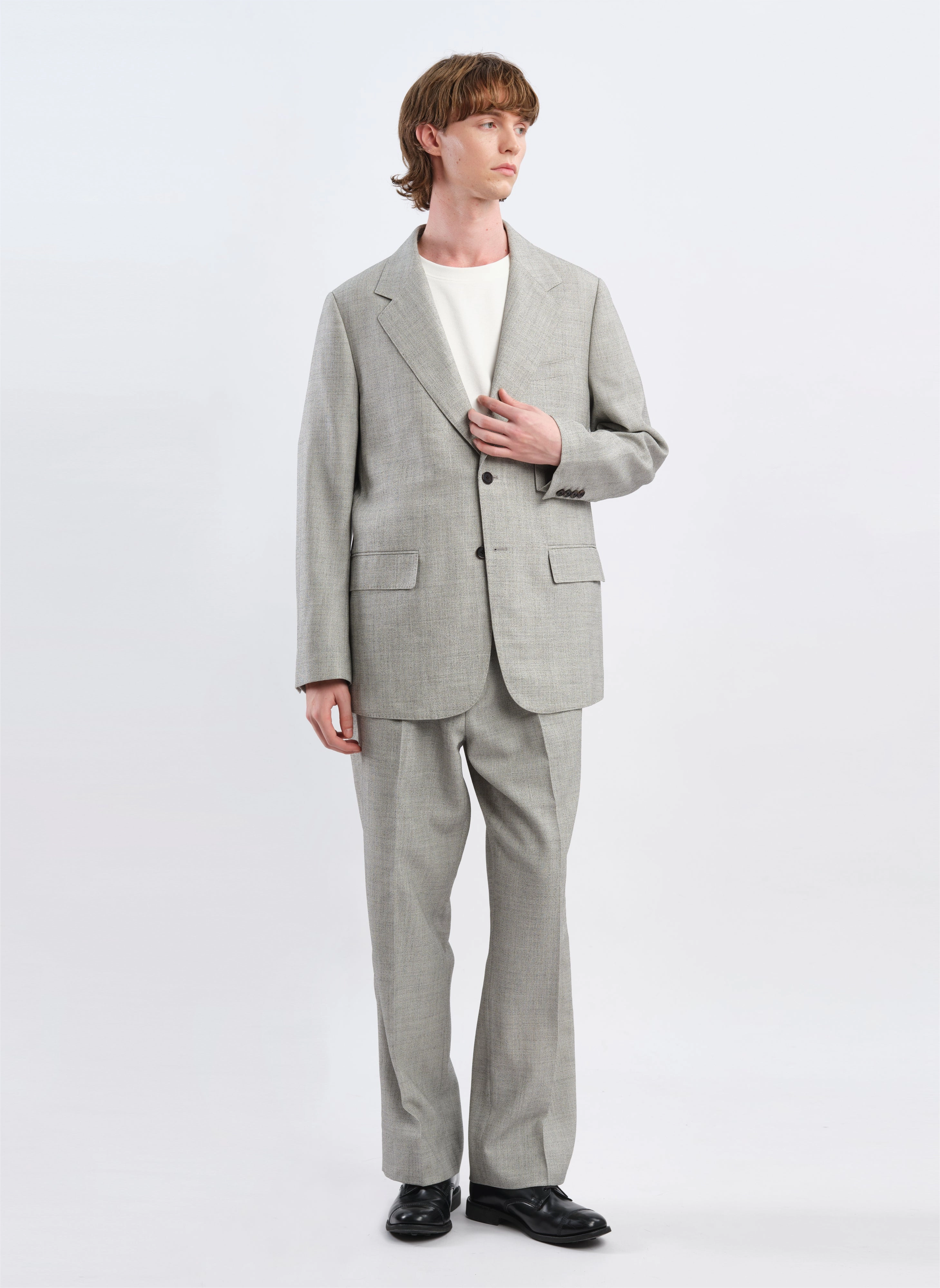 Marzotto Organic Wool Full Constructed Single Breasted Suit Blazer