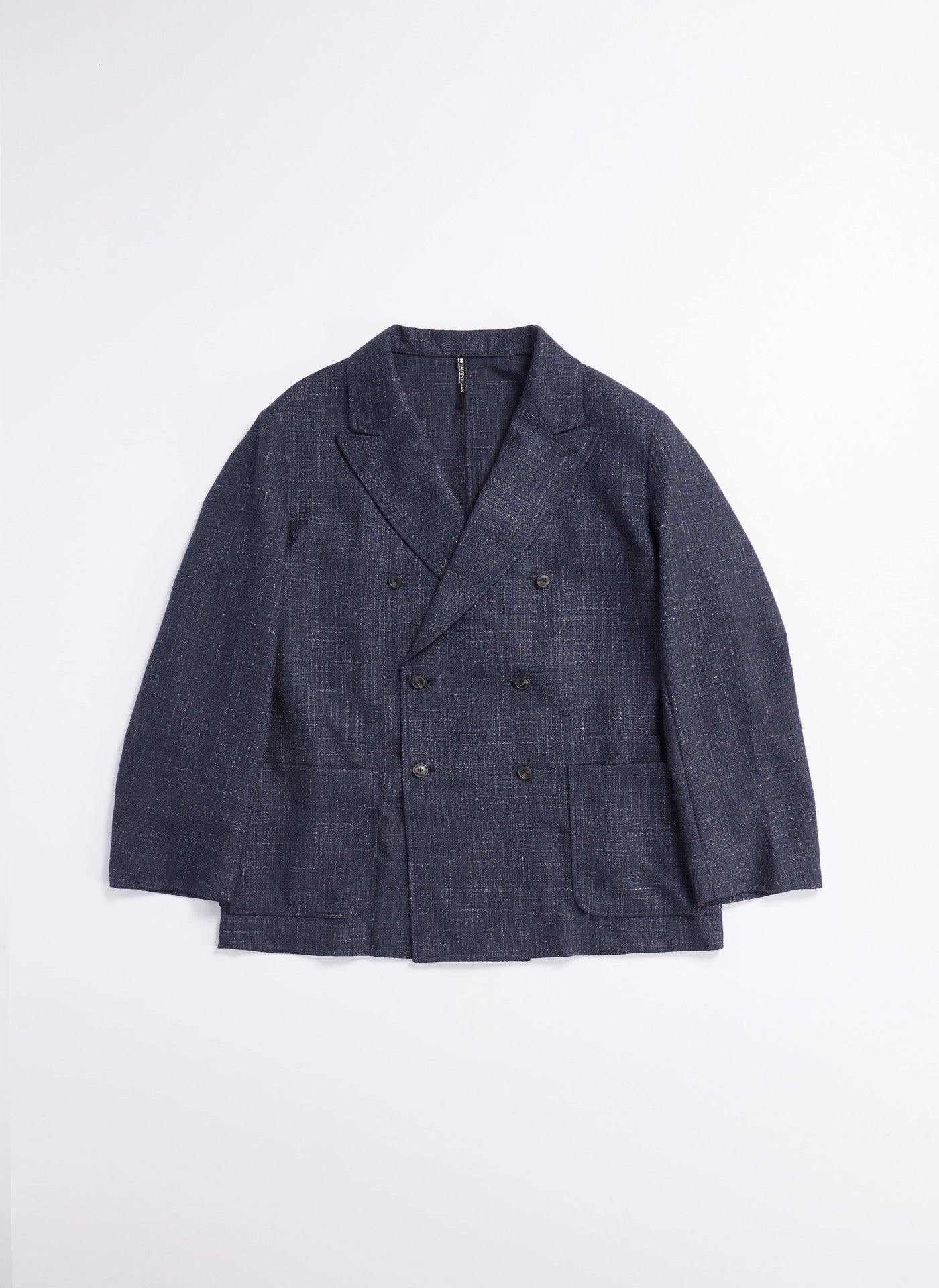 Marzotto Wool Silk Linen Soft Double Breasted Blazer
