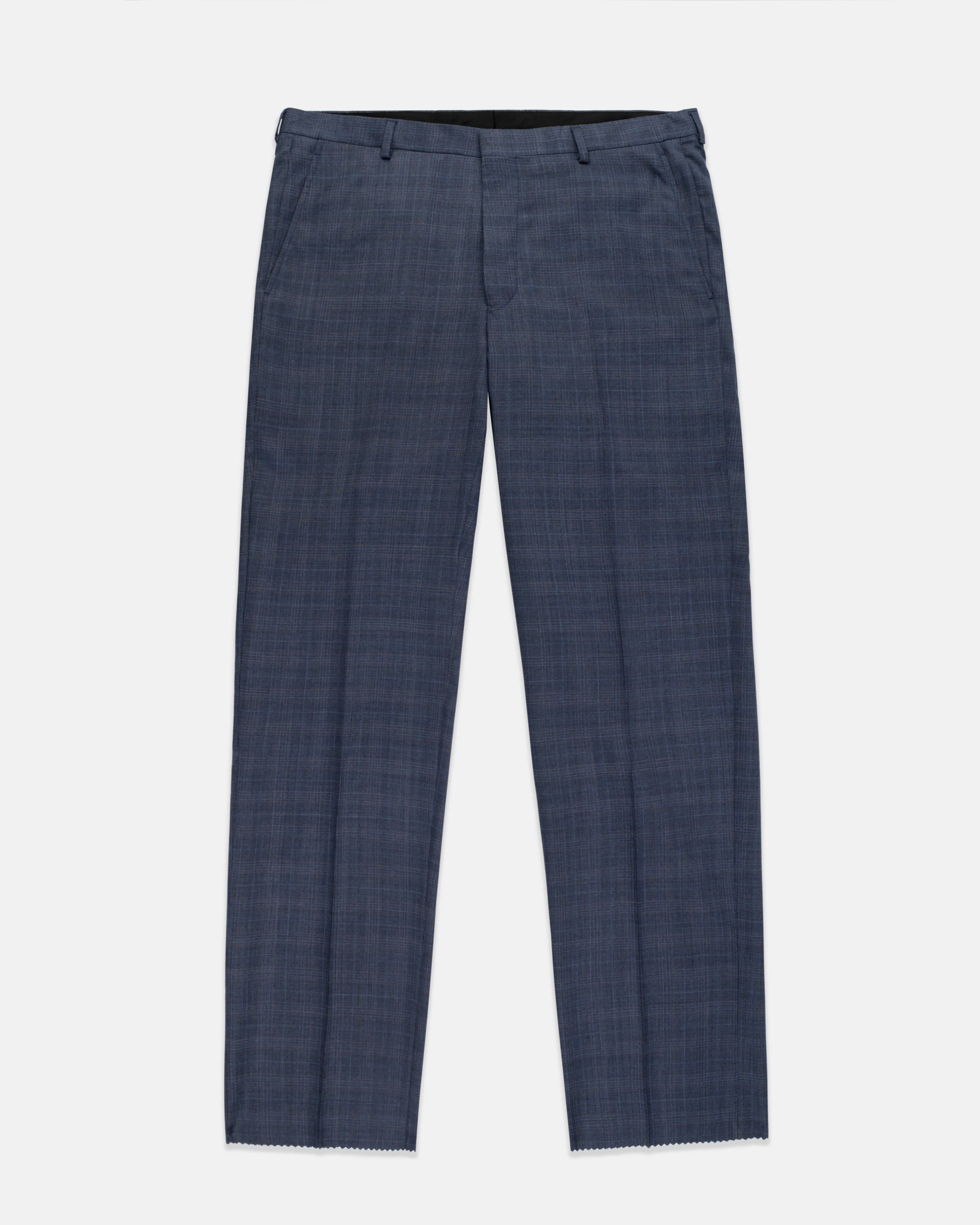 MEDIUM BLUE/RUST PLAID SUIT