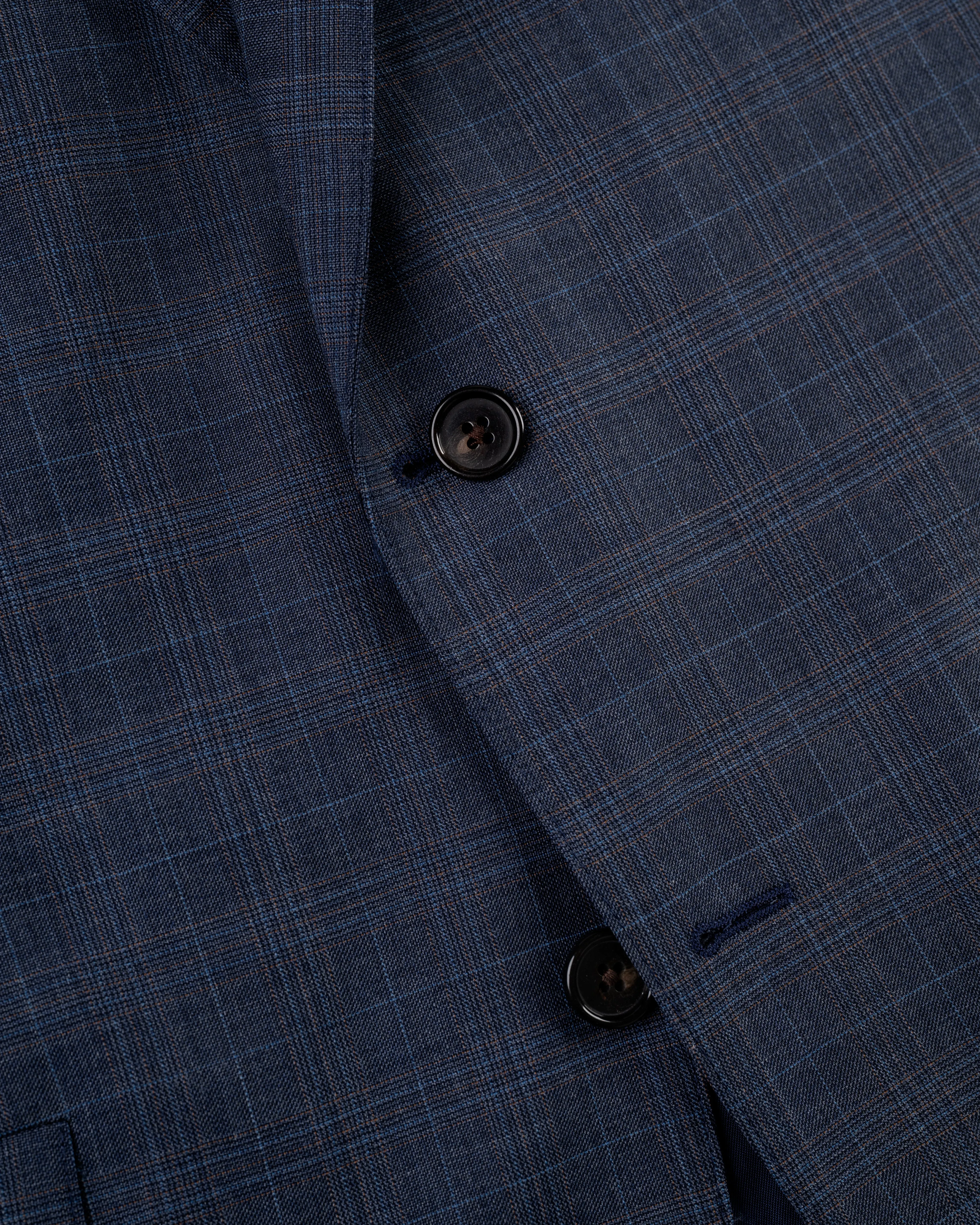 MEDIUM BLUE/RUST PLAID SUIT