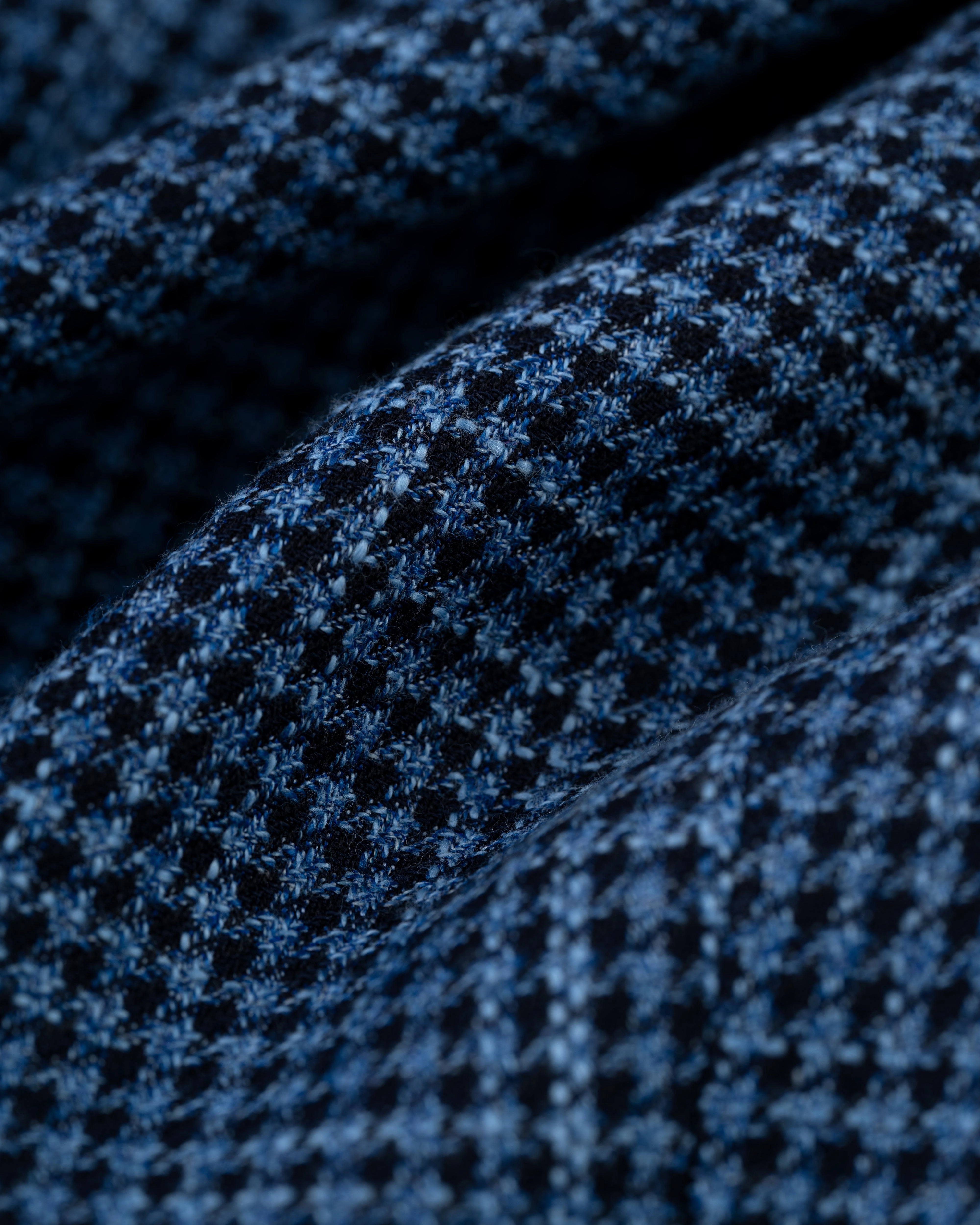 MEDIUM BLUE MINI-HOUNDSTOOTH SPORT COAT