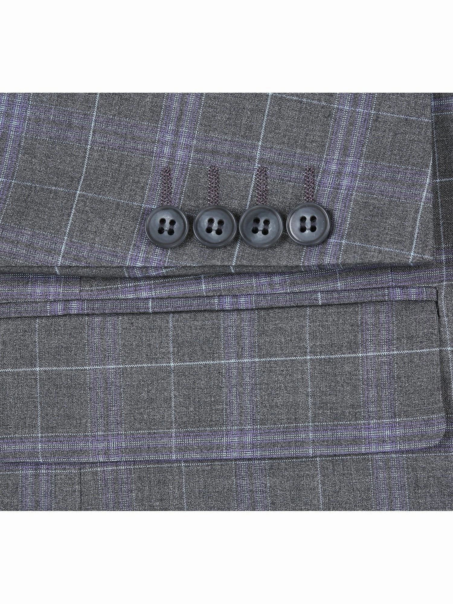 Men's Classic Fit Checked Suits