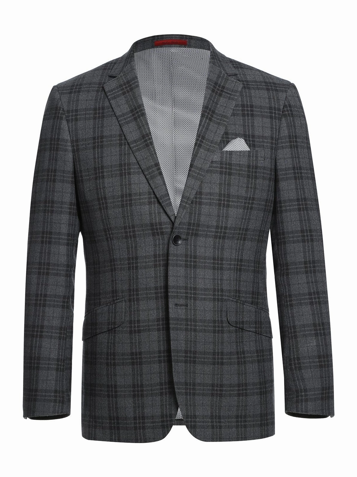 Men's Slim Fit Checked Suits