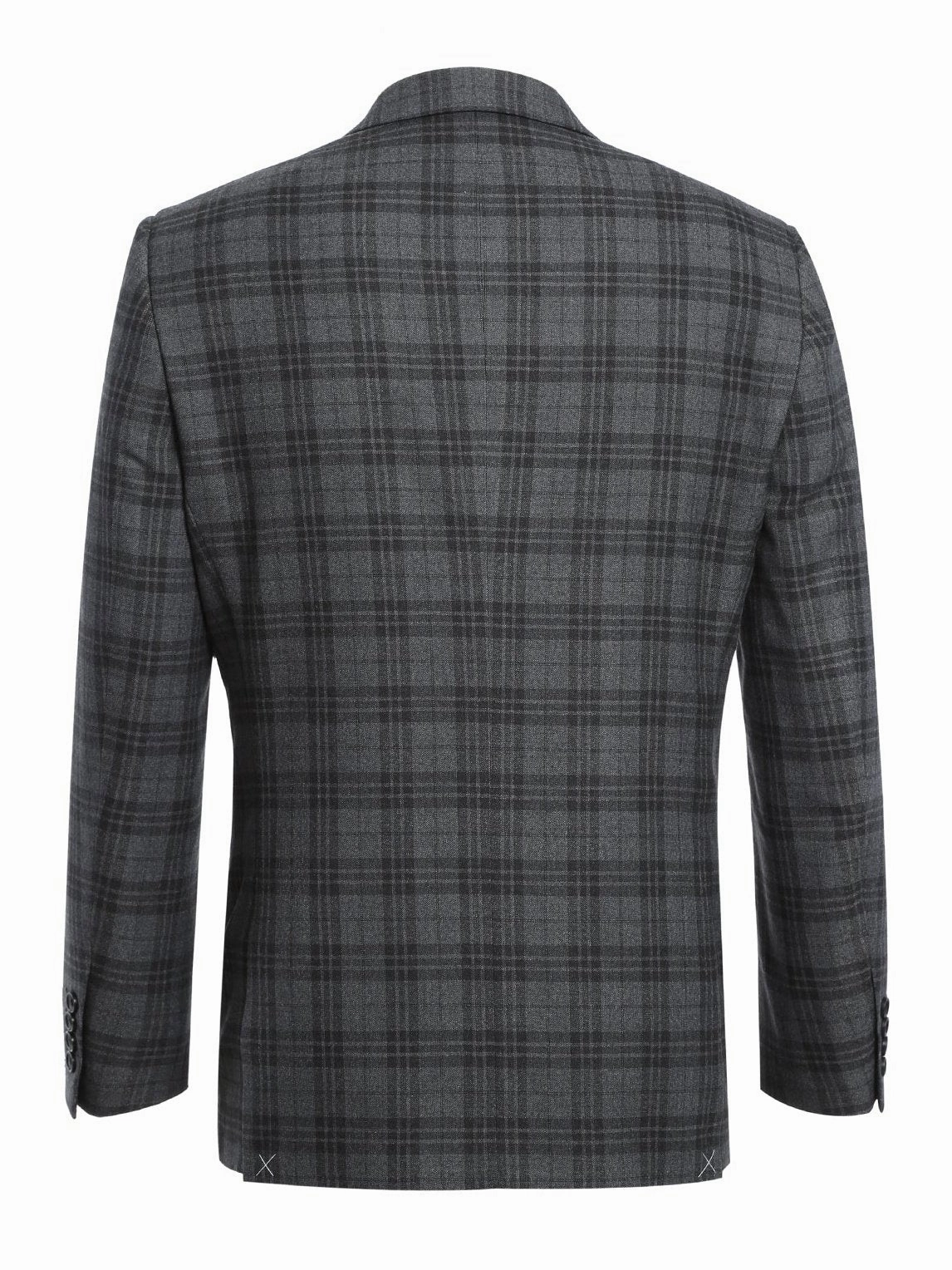 Men's Slim Fit Checked Suits