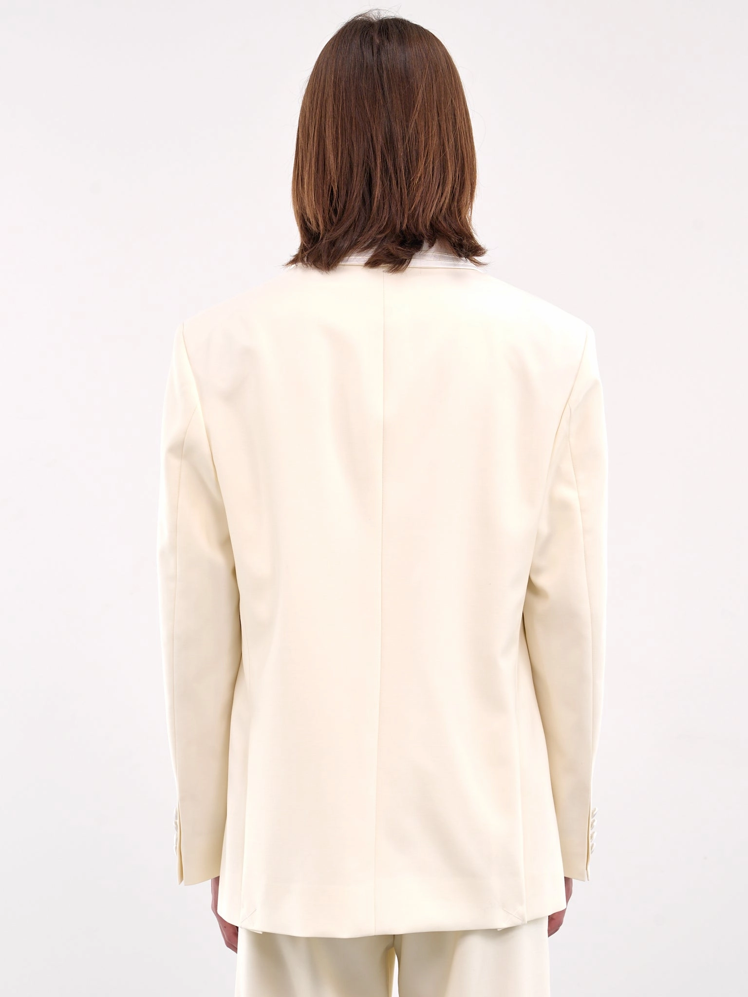 Meringue Shawl Collar Tuxedo Jacket (MRS25SJ013-WHITE)