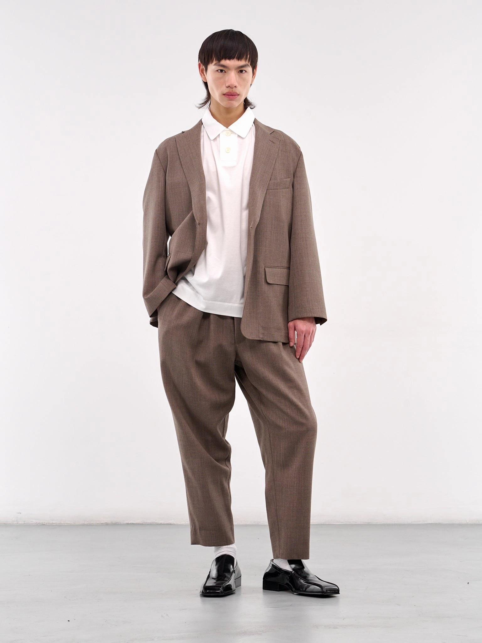 Minimal Oversized Blazer (AT-B001-AS-BROWN)