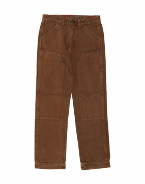 MURPHY & NYE Mens Straight Casual Trousers W33 L33 Brown Cotton