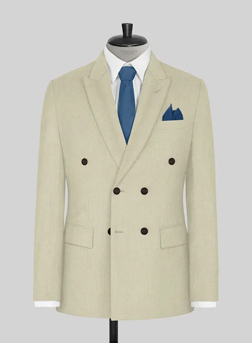 Napolean Light Beige Wool Suit
