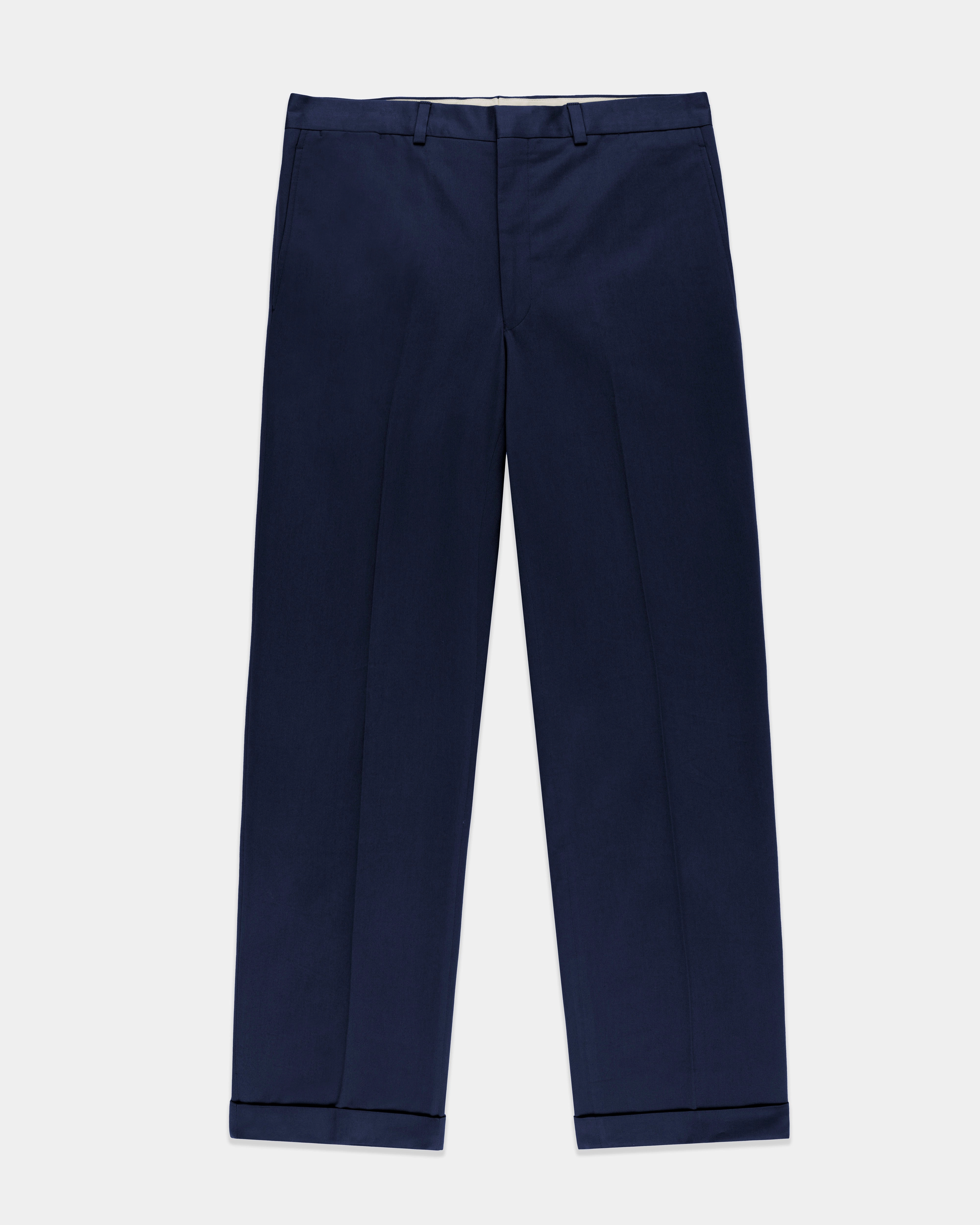 NAVY COTTON DRILL CLOTH TROUSER