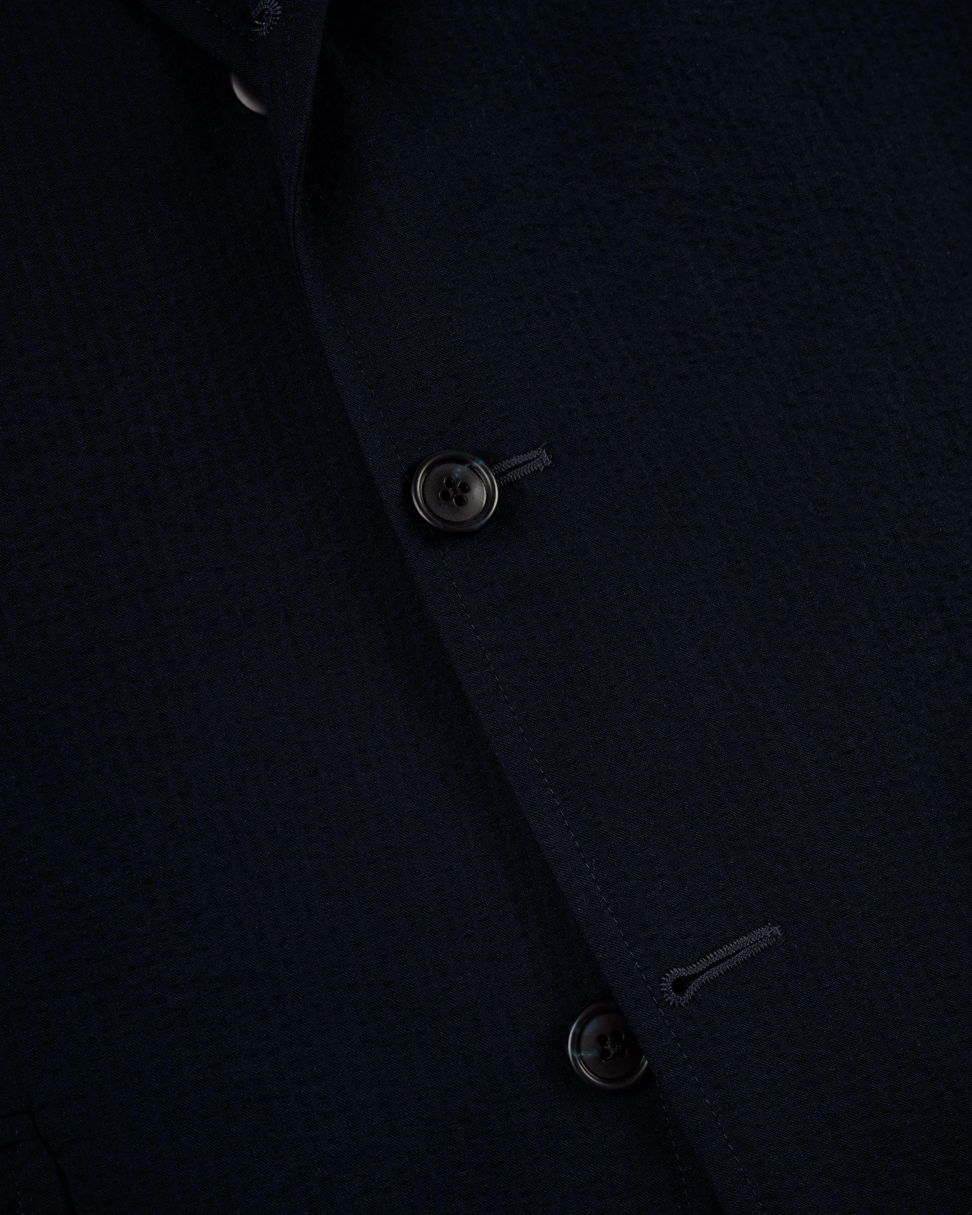 NAVY COTTON SEERSUCKER SPORT COAT
