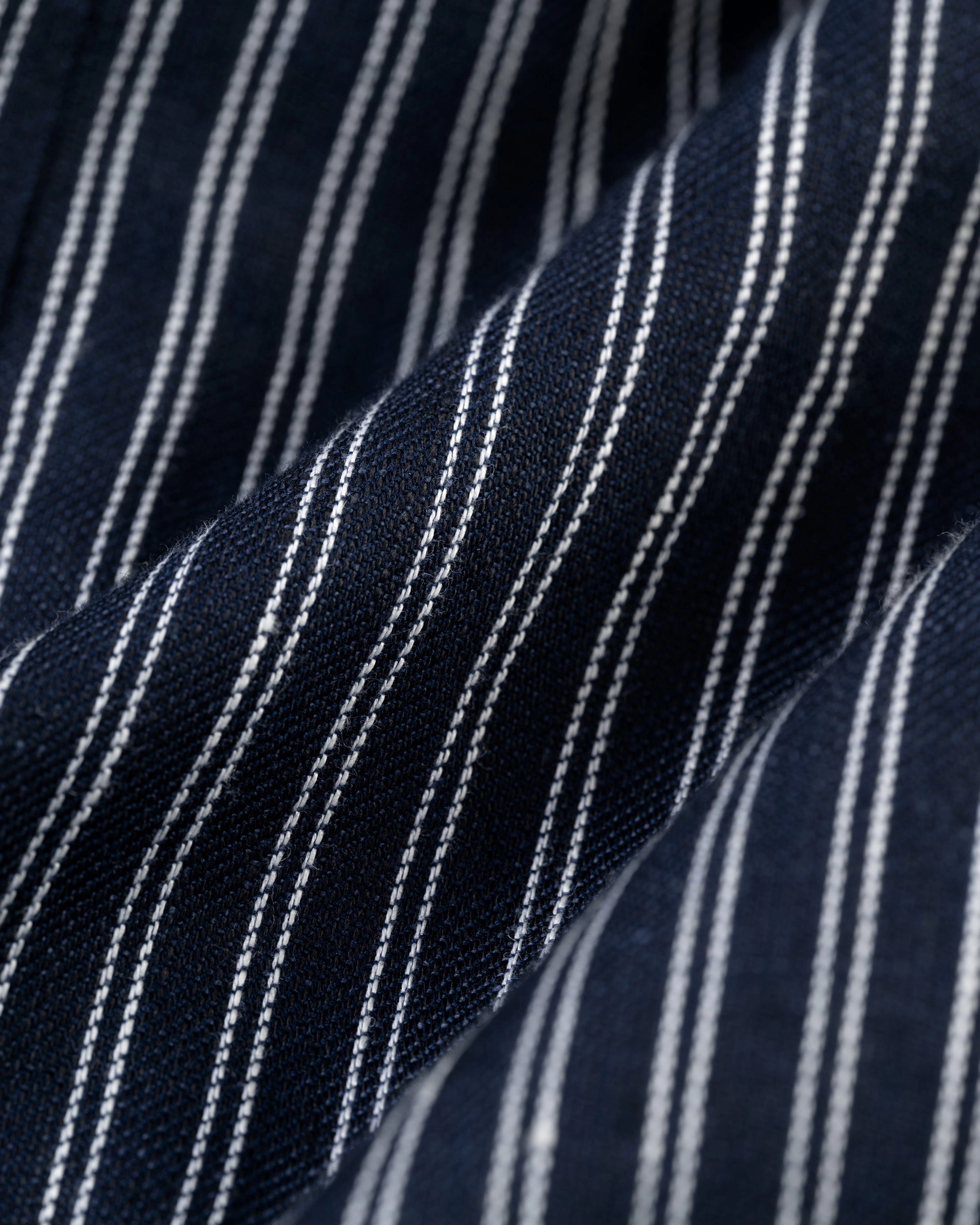 NAVY DOUBLE STRIPE LINEN/COTTON BLAZER