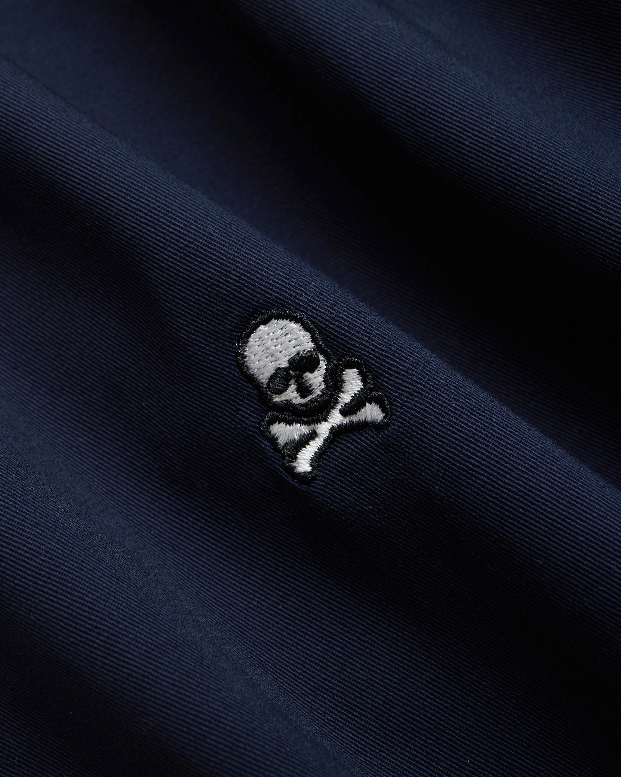 NAVY SKULL AND BONES CRITTER PANTS - TRIM FIT