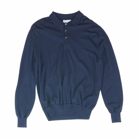Navy Solid 1/4 Zip Pullover