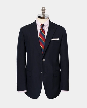 NAVY SOLID AIR WEAVE BLAZER