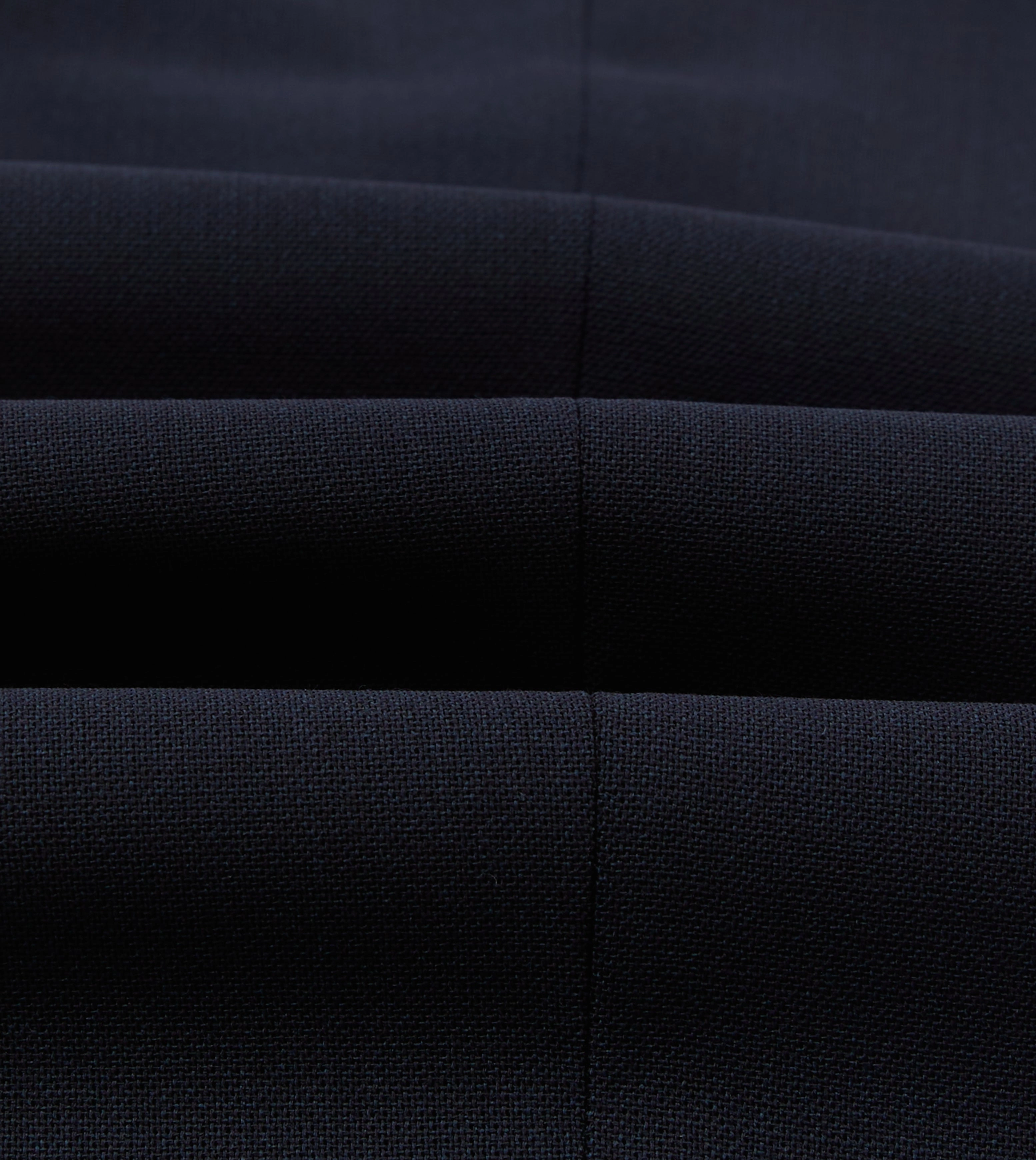 Navy Tropical Wool Single Pleat Trouser