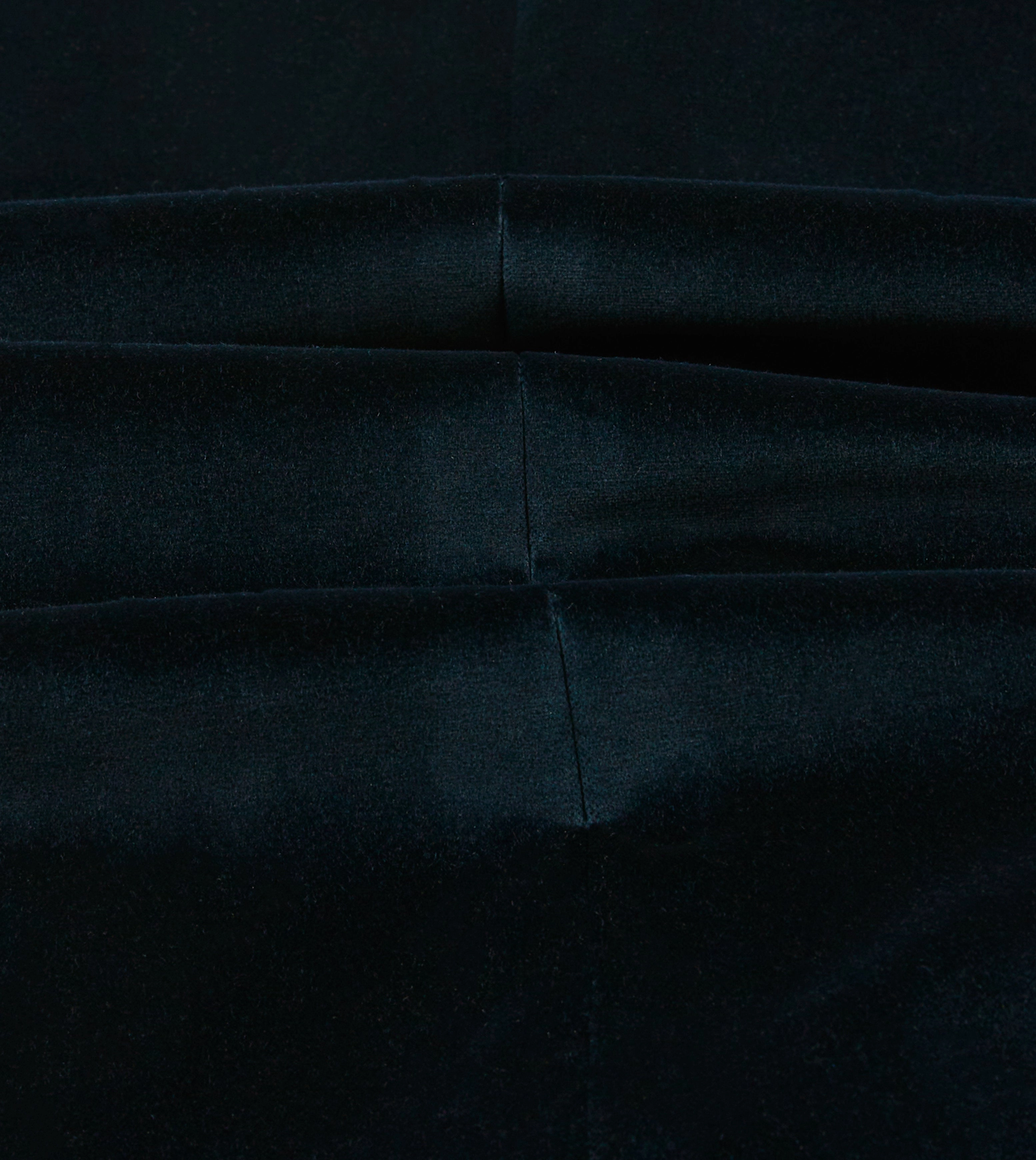 Navy Velvet Double-Breasted Tailored Jacket