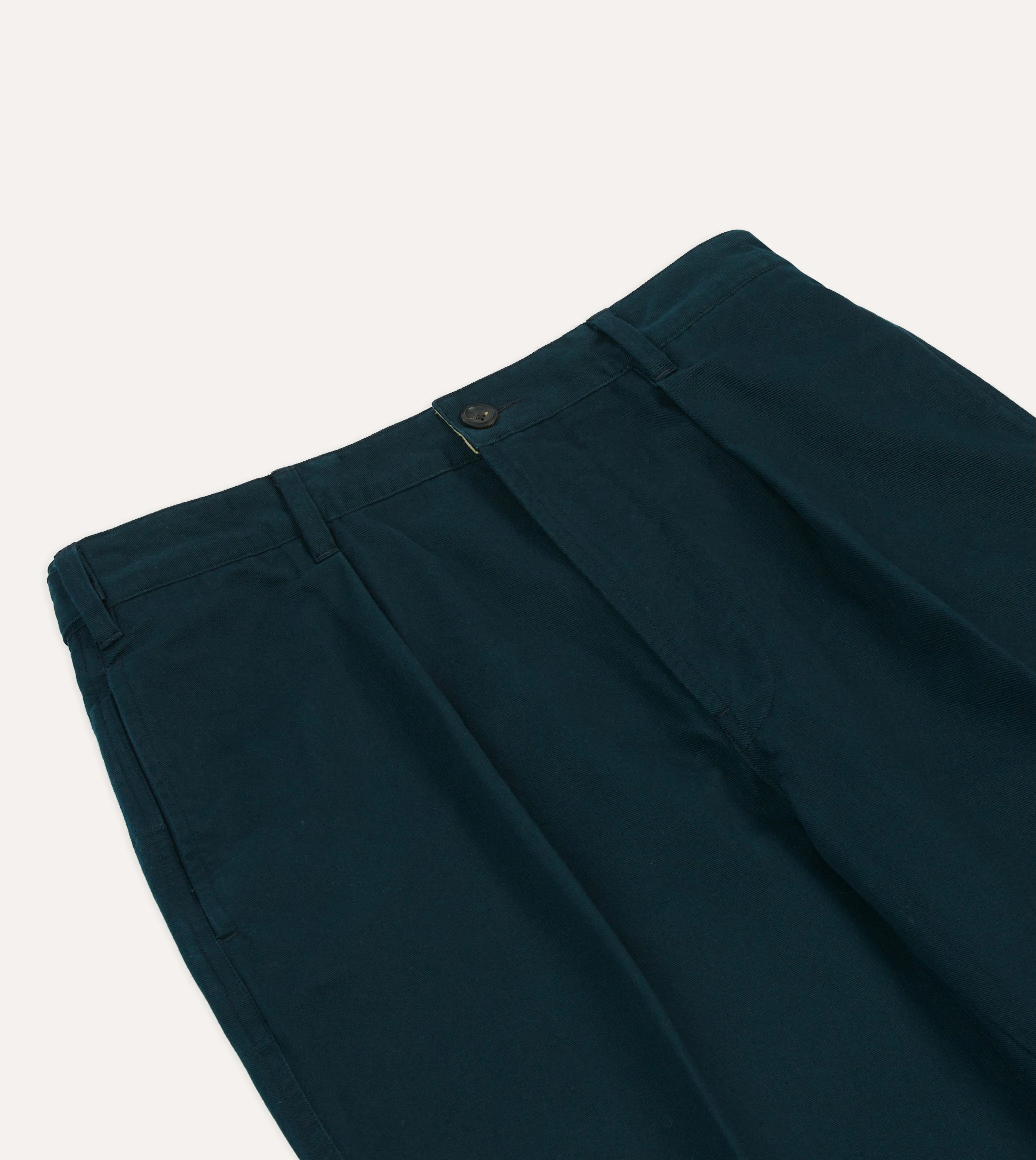 Navy Vintage Wash Cotton Games Trousers