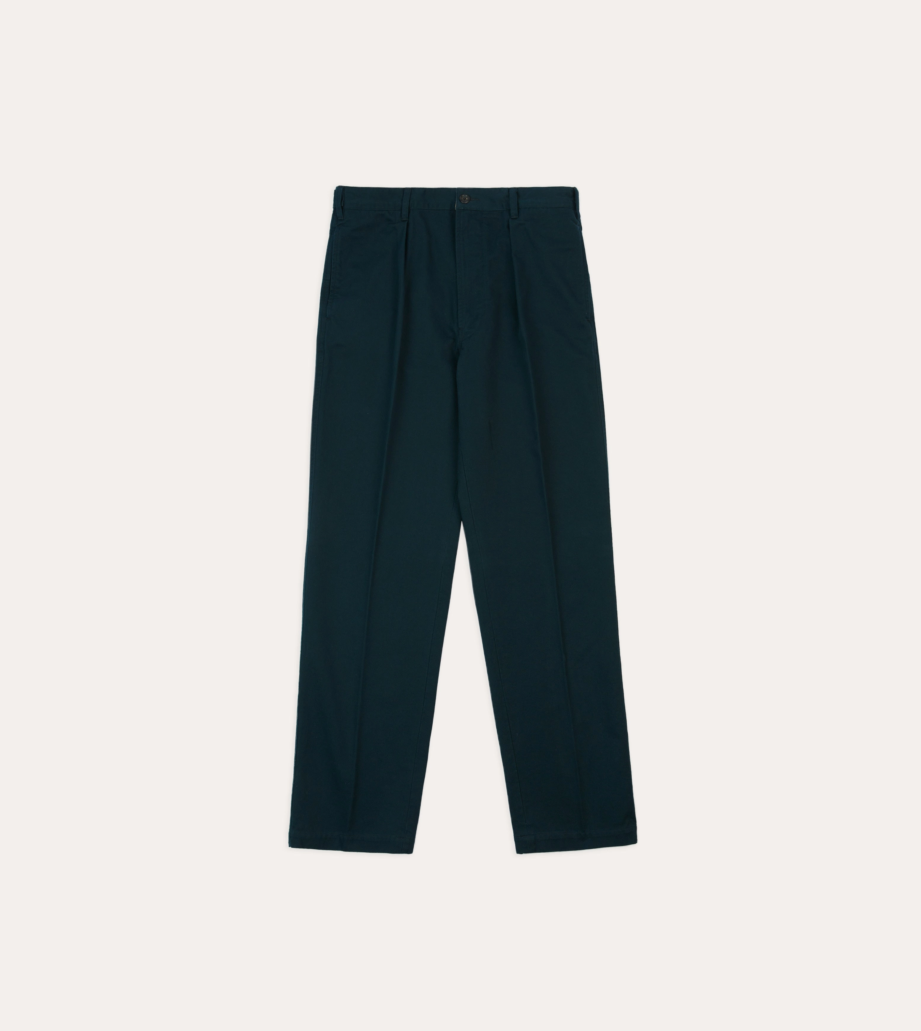 Navy Vintage Wash Cotton Games Trousers