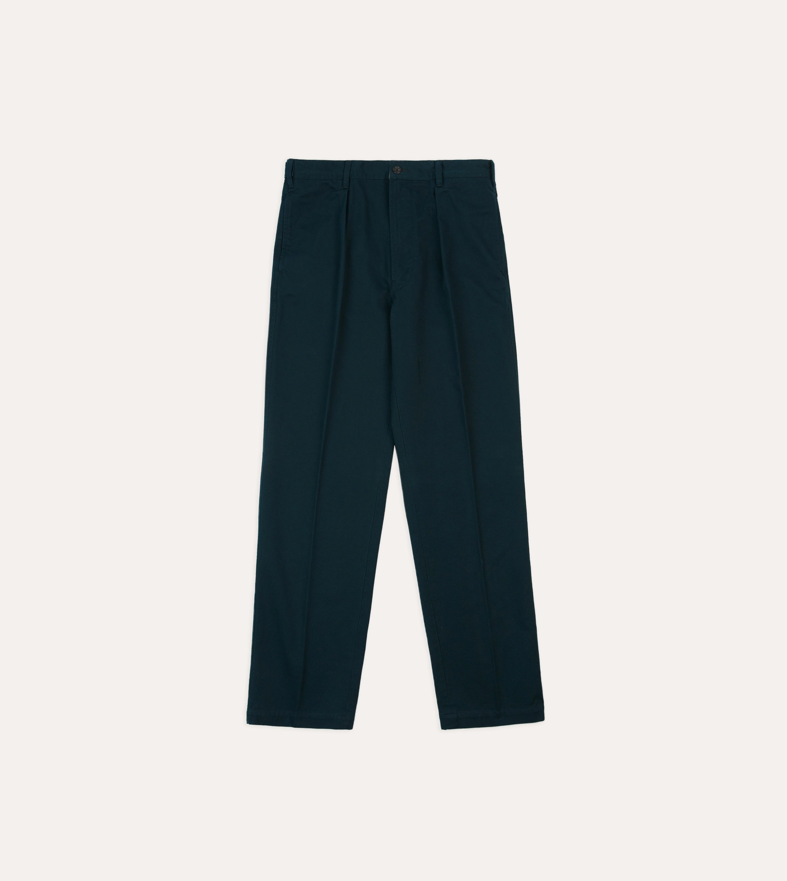 Navy Vintage Wash Cotton Games Trousers