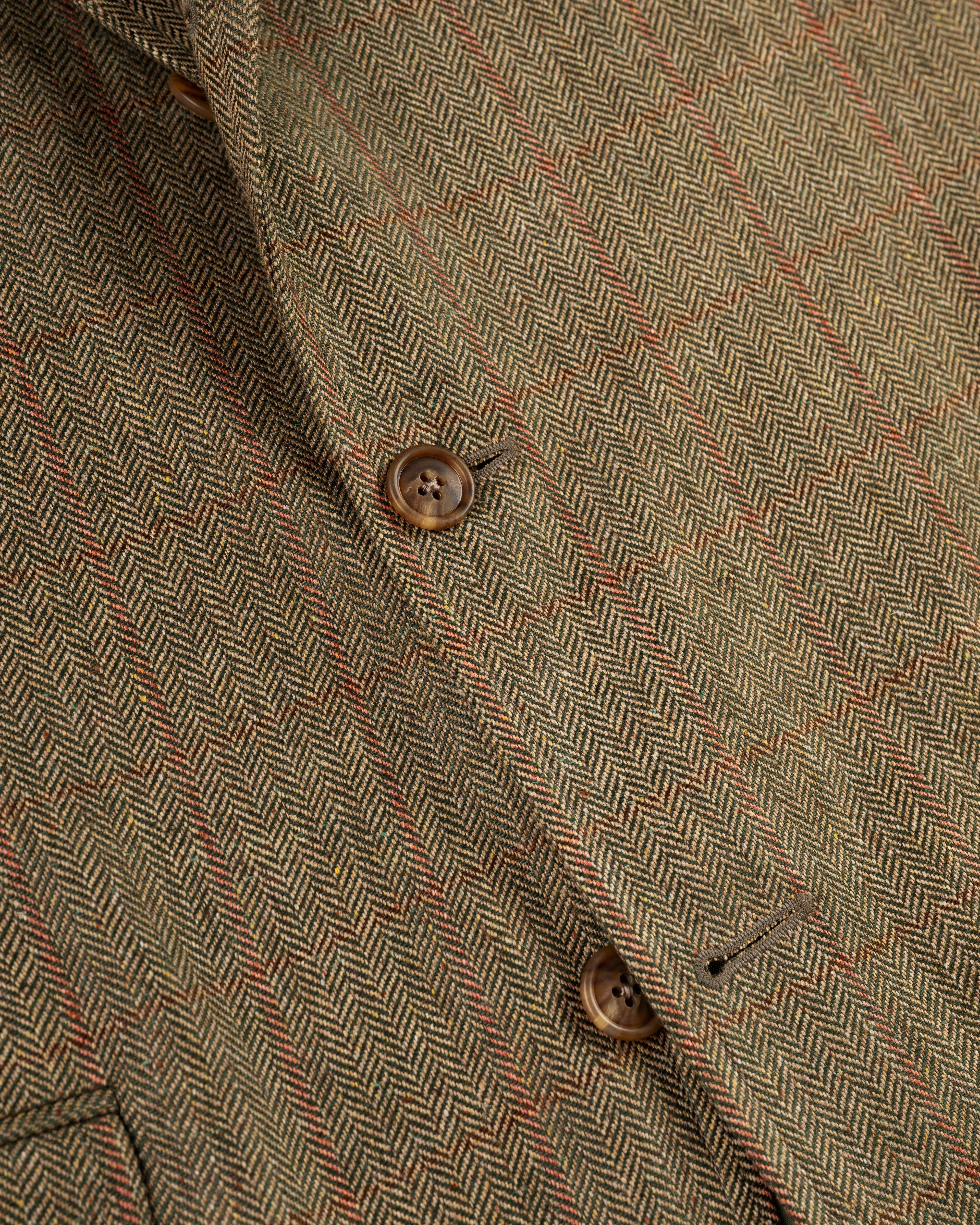 OLIVE HERRINGBONE WITH PANE SPORT COAT