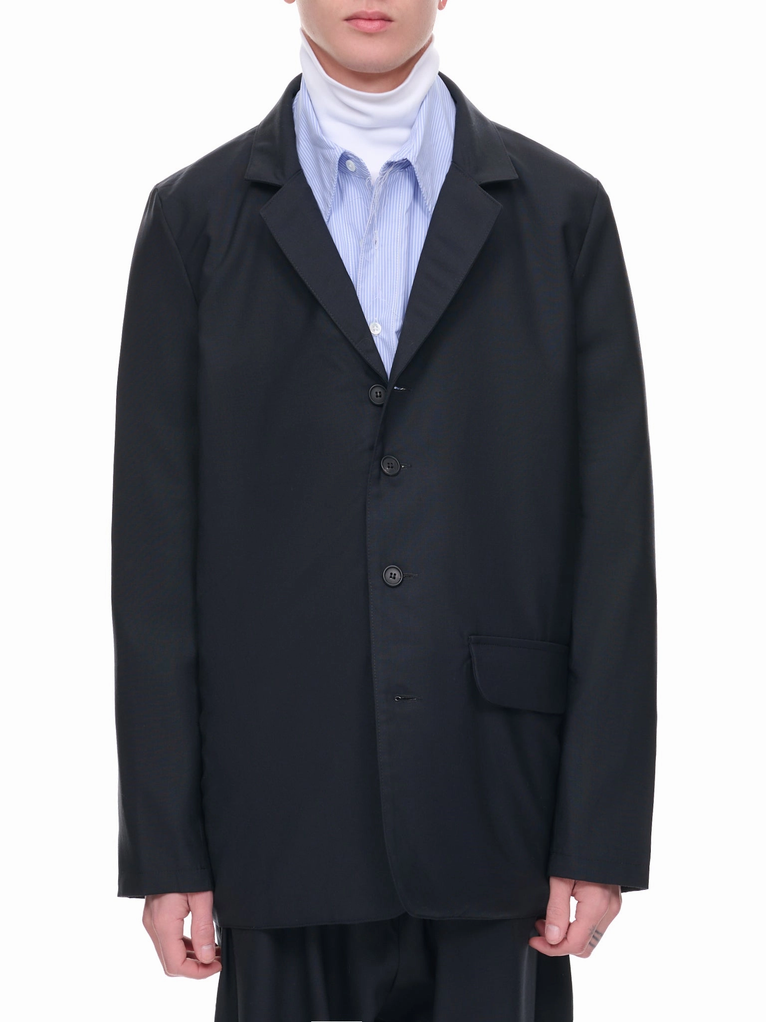 Oversized Suit Jacket (14-09-04-01-NAVY)