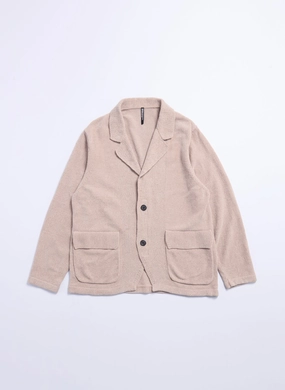 Polyester Velvet Knitted Blazer