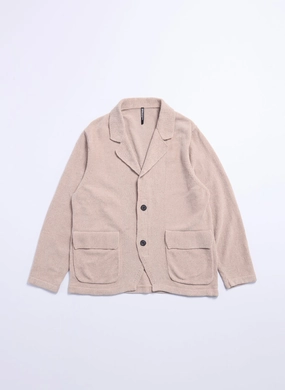 Polyester Velvet Knitted Blazer