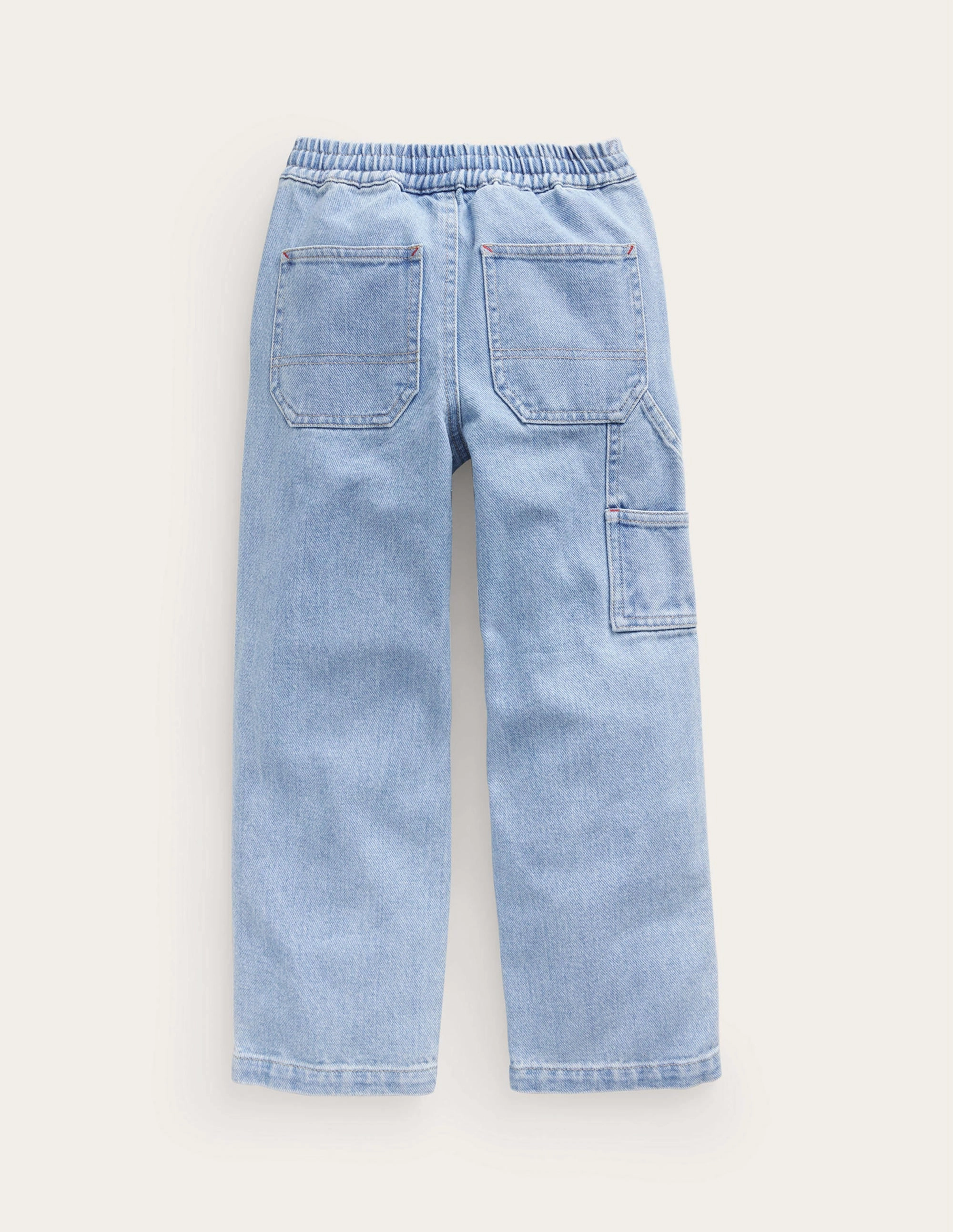 Pull-on Denim Pants-Light Wash