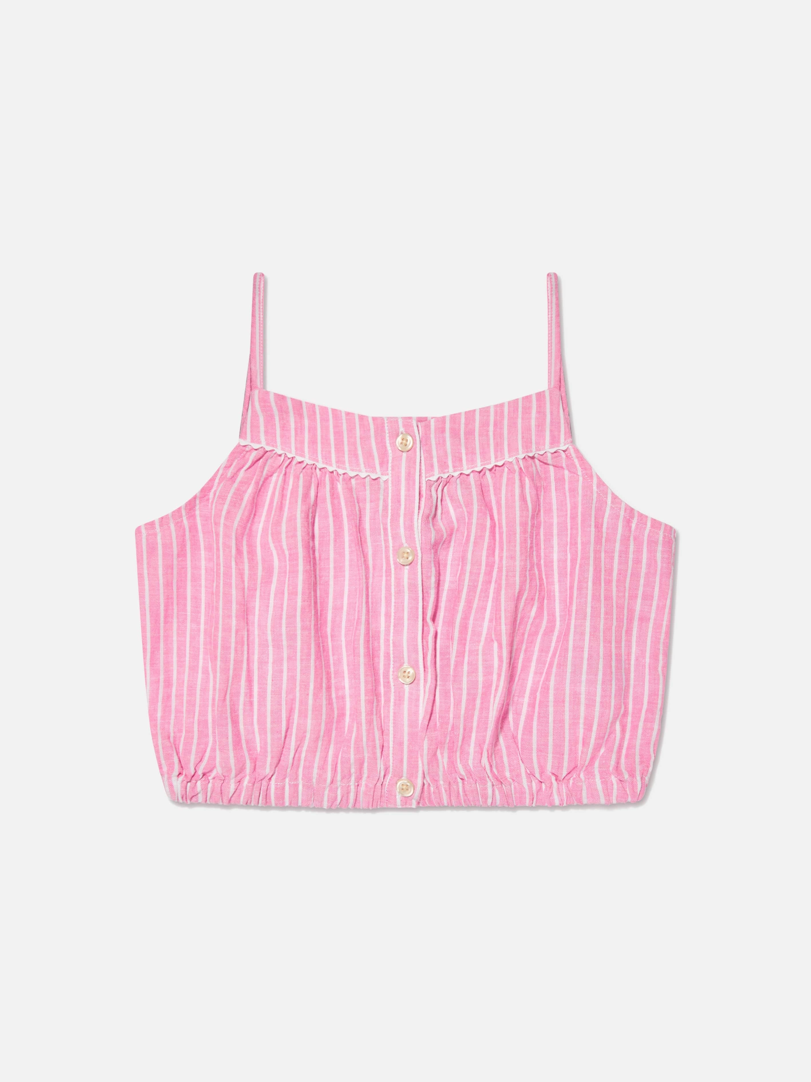 Ralph Lauren Girls Striped Trouser Set in Pink
