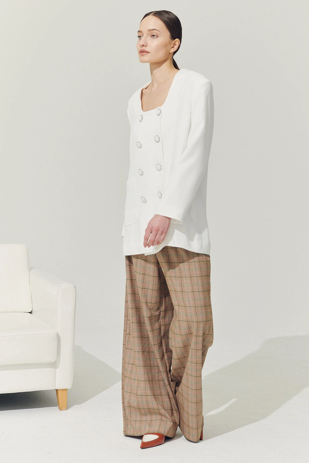 Re:born Sia Double Button Blazer