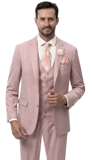 RegalRevel Collection: Mauve Three Piece Regular Fit Fashion Suit M18022