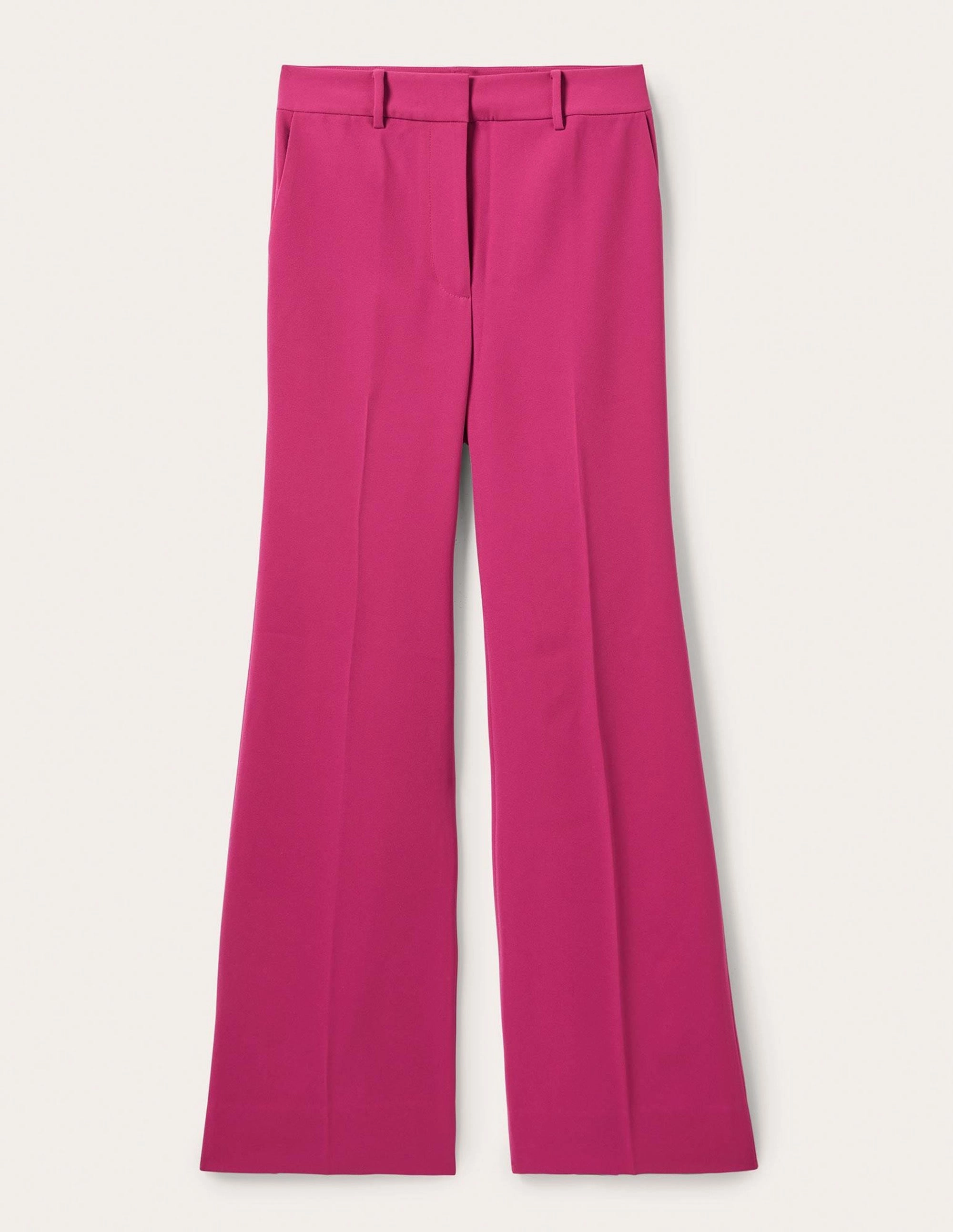 Relaxed Bootcut Pants-Very Berry Pink