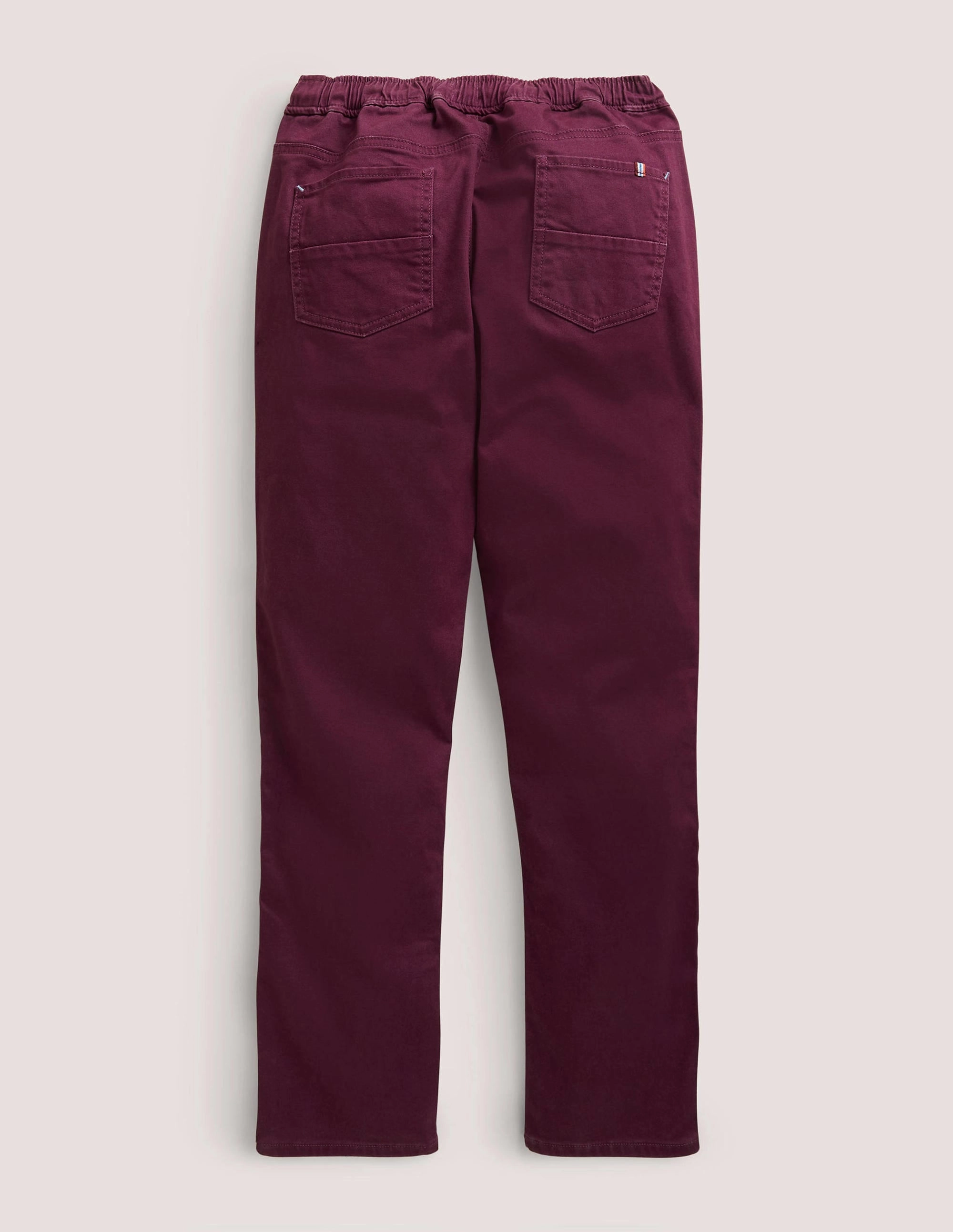 Relaxed Slim Pull-on Pants-Berry Purple