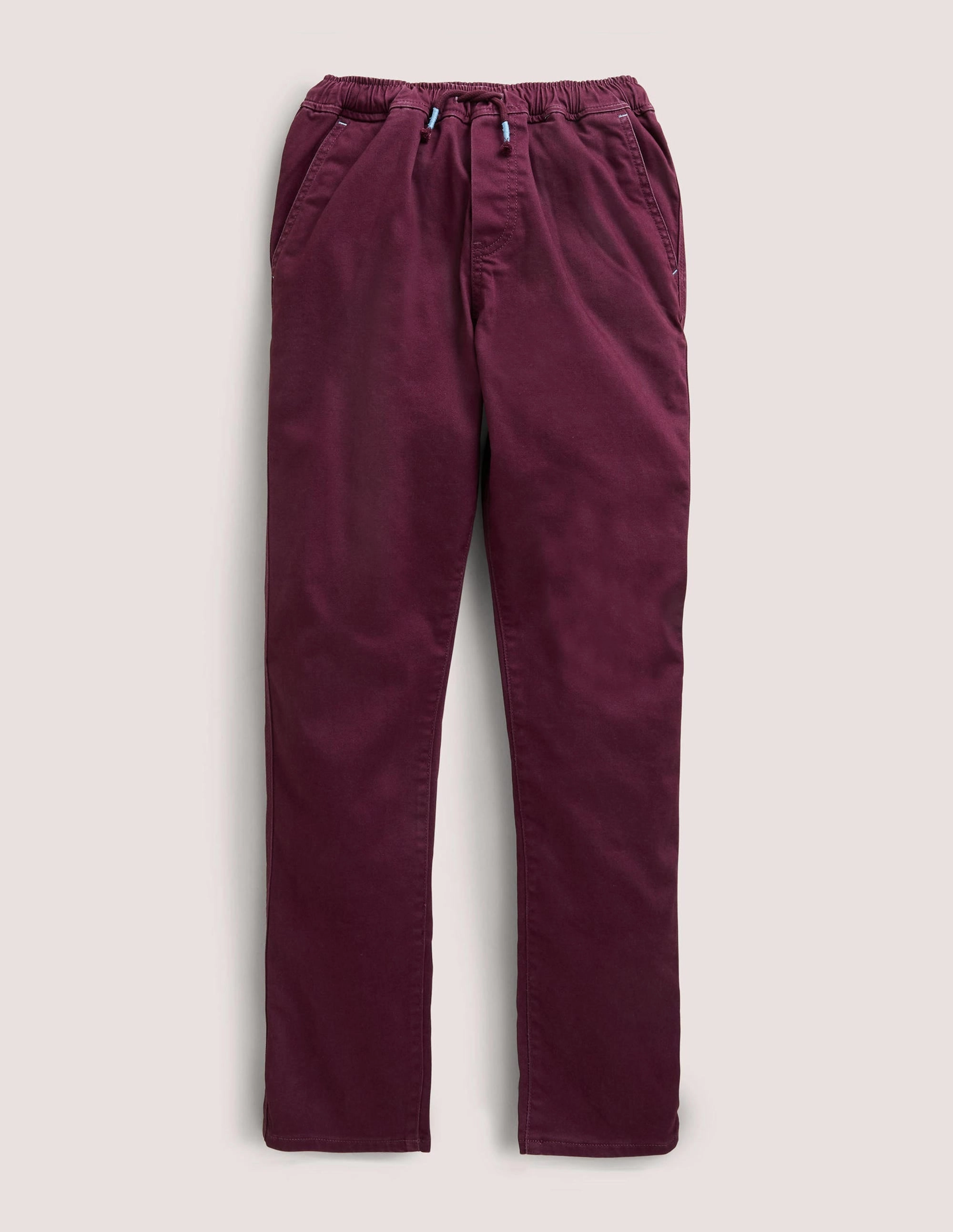 Relaxed Slim Pull-on Pants-Berry Purple