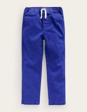 Relaxed Slim Pull-on Pants-Bluing