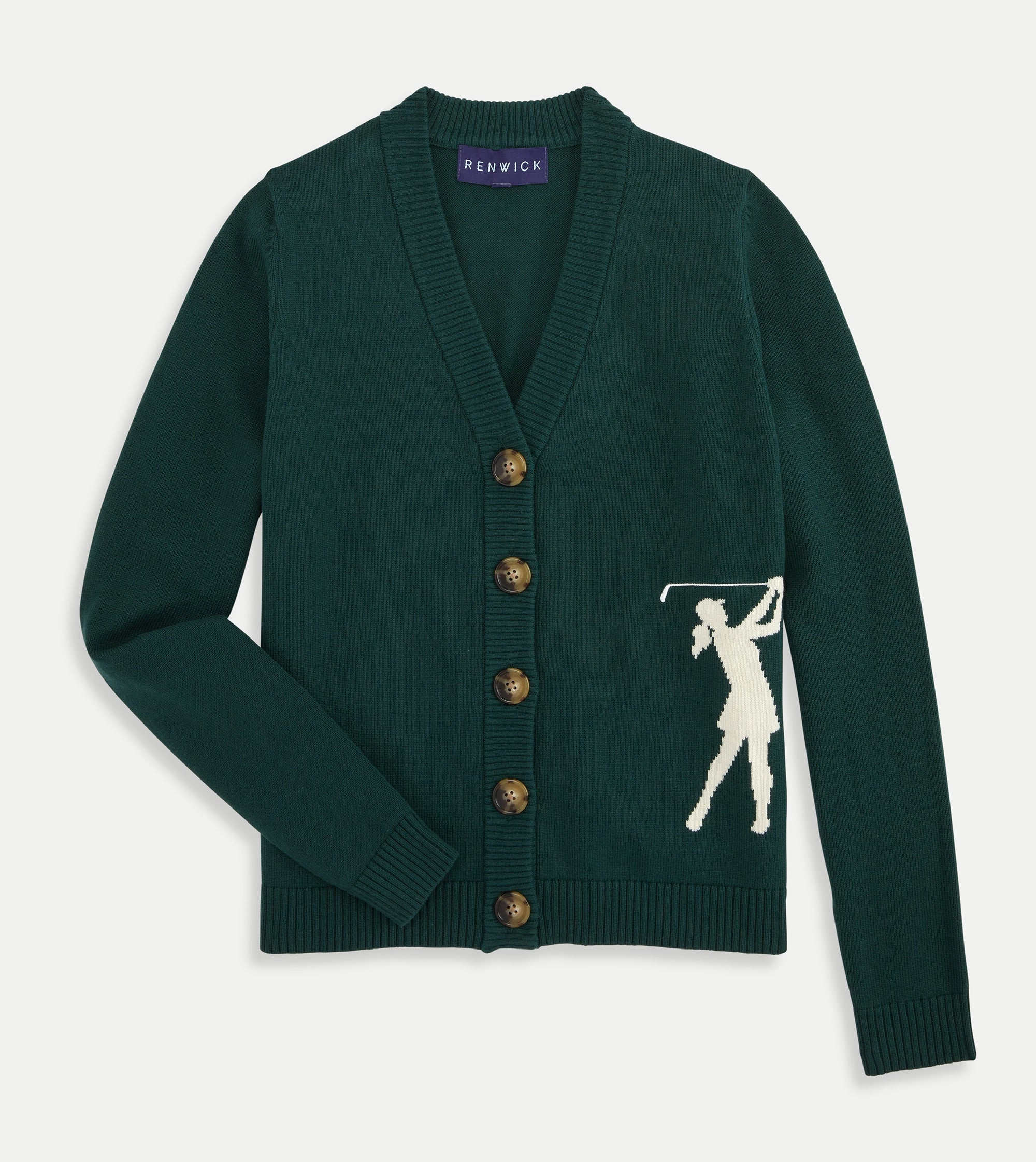 Renwick Swinging Golfer Cardigan