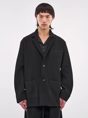 Ribbed Blazer (ST-1125-BLACK)