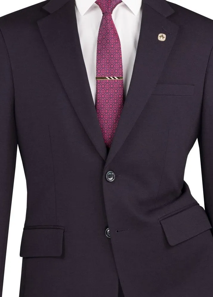 Roche Collection: Charcoal 2-Piece Solid Single-Breasted Super Stretch Slim Fit Suit