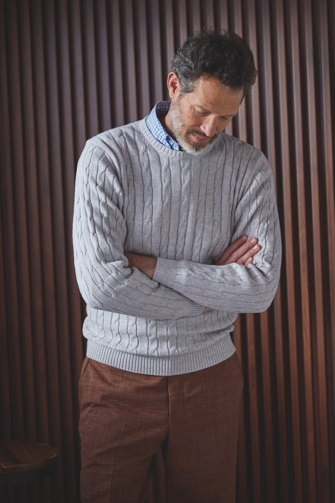 RUST CRASH LINEN TROUSERS