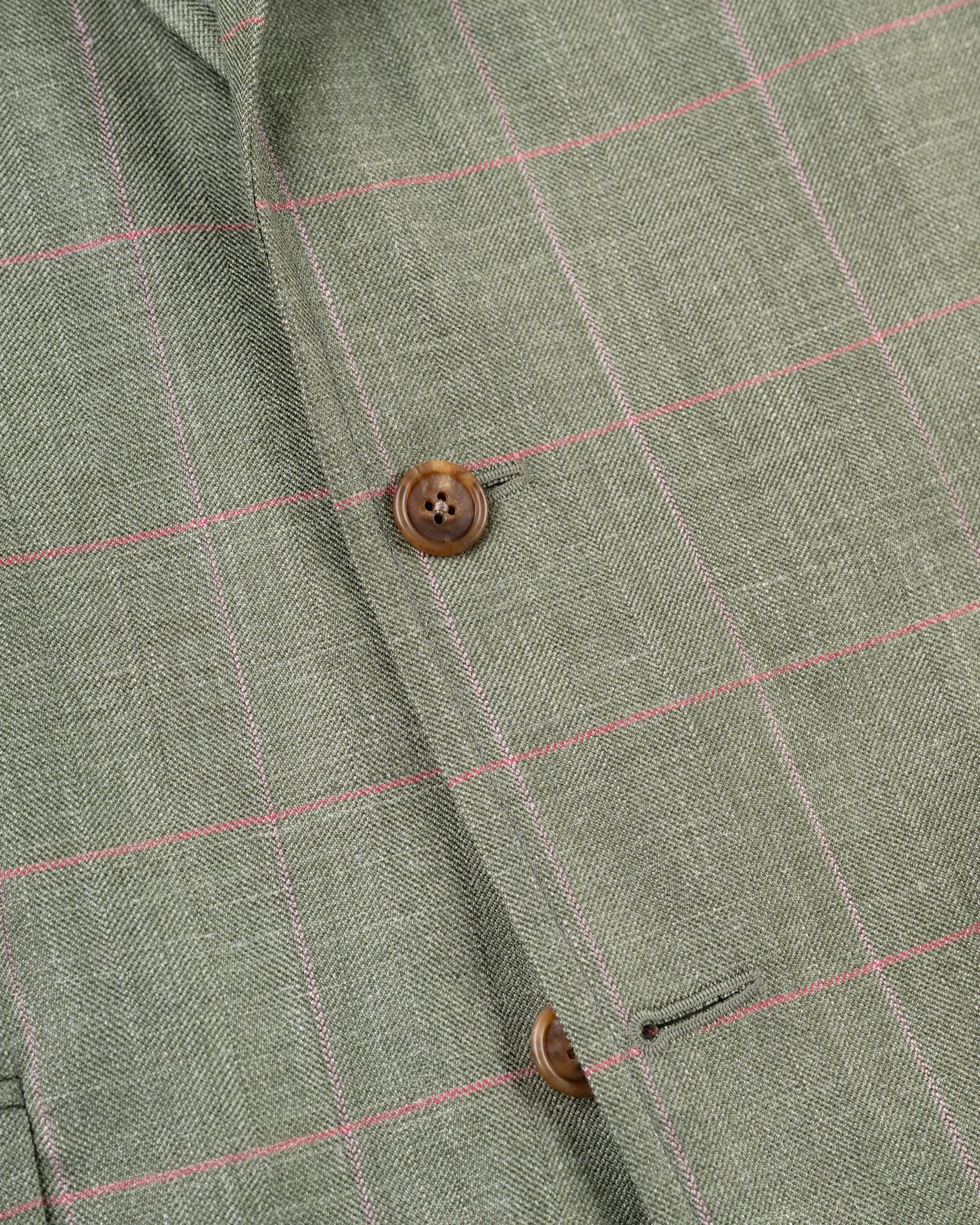 SAGE GREEN/PINK WINDOWPANE SPORT COAT