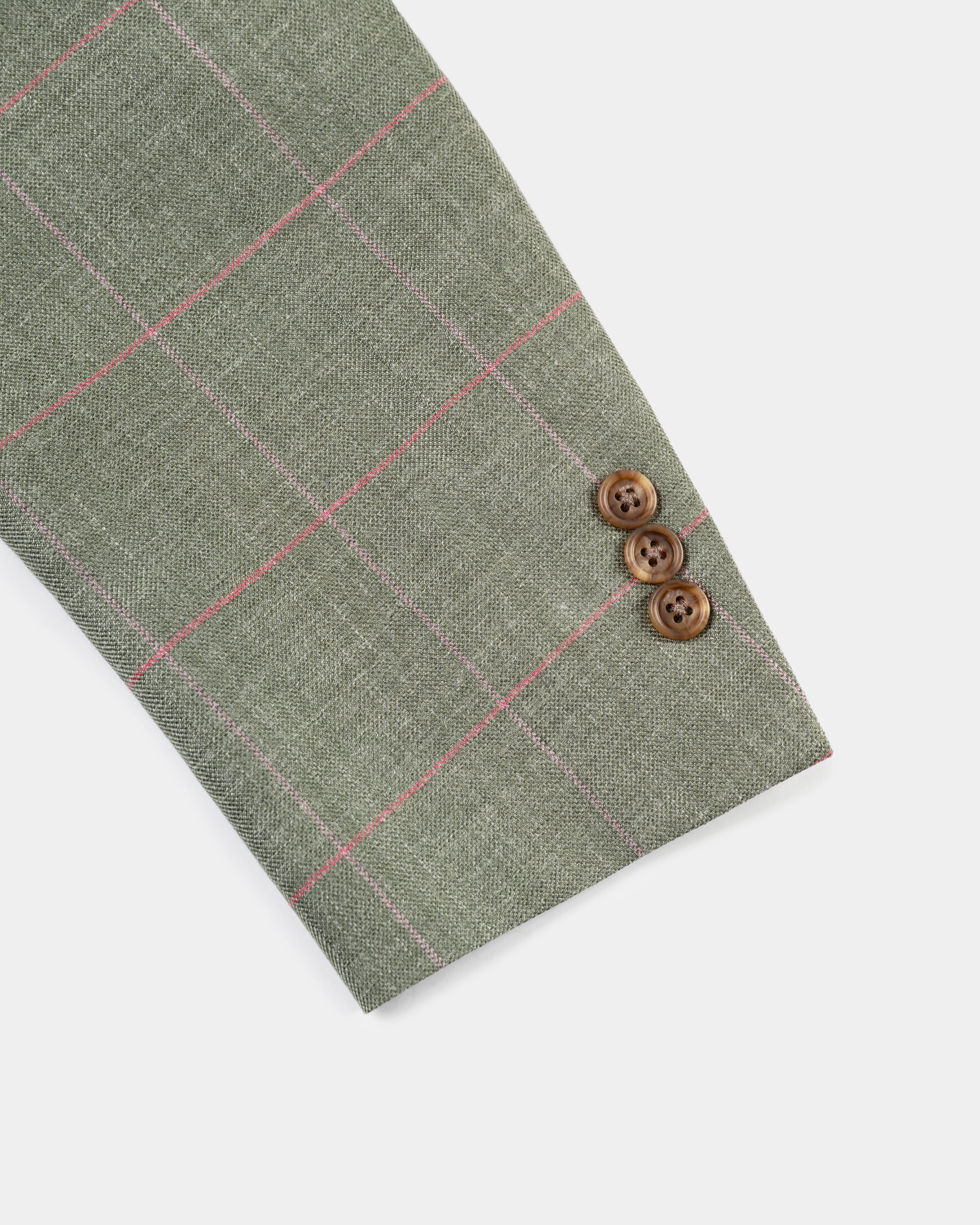 SAGE GREEN/PINK WINDOWPANE SPORT COAT