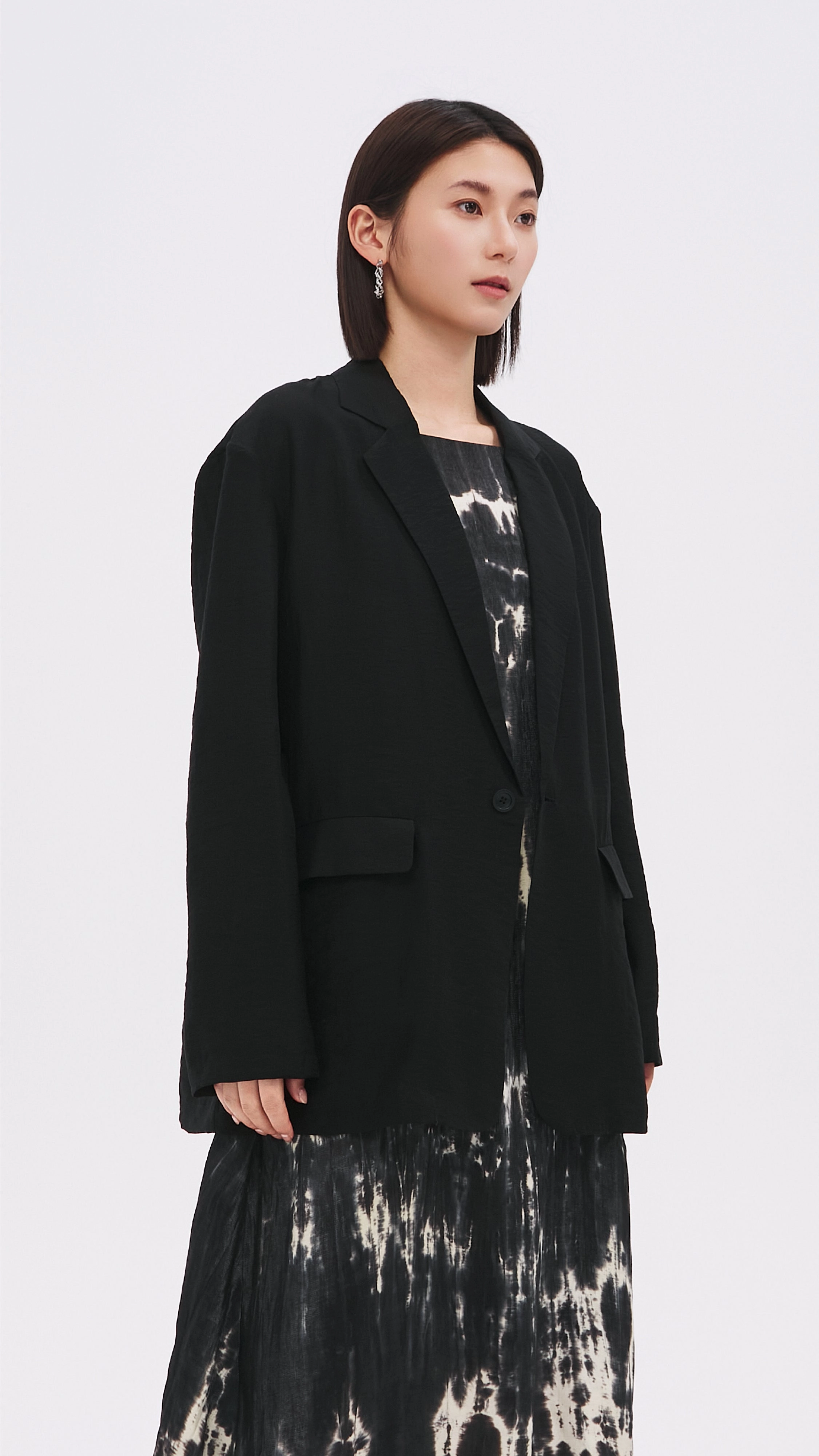 Sheer Fabric Blazer