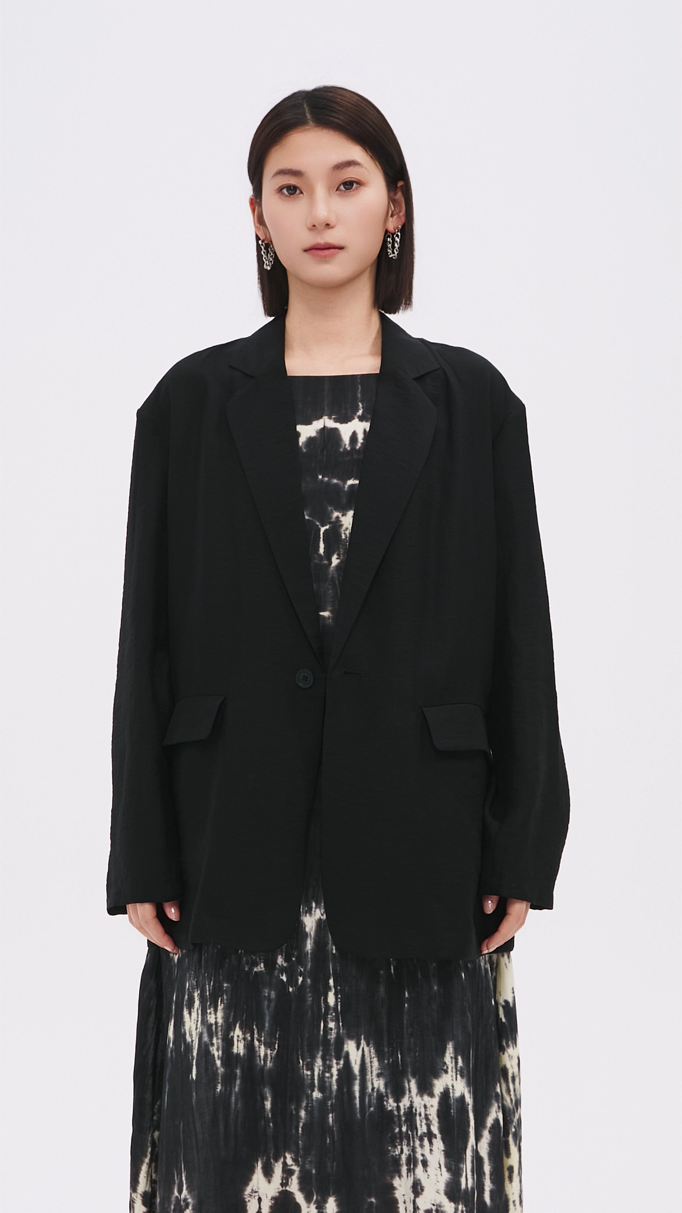 Sheer Fabric Blazer