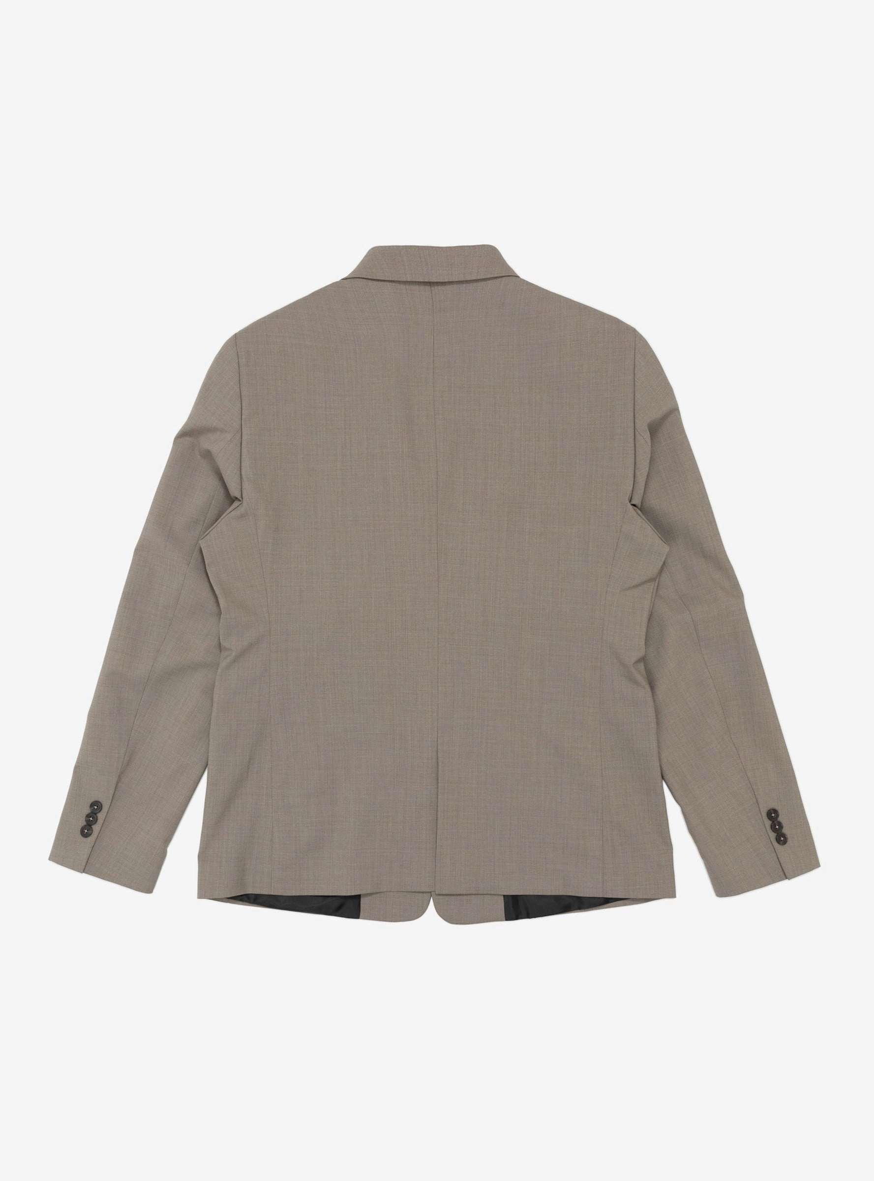Single Breasted Blazer Taupe Wool