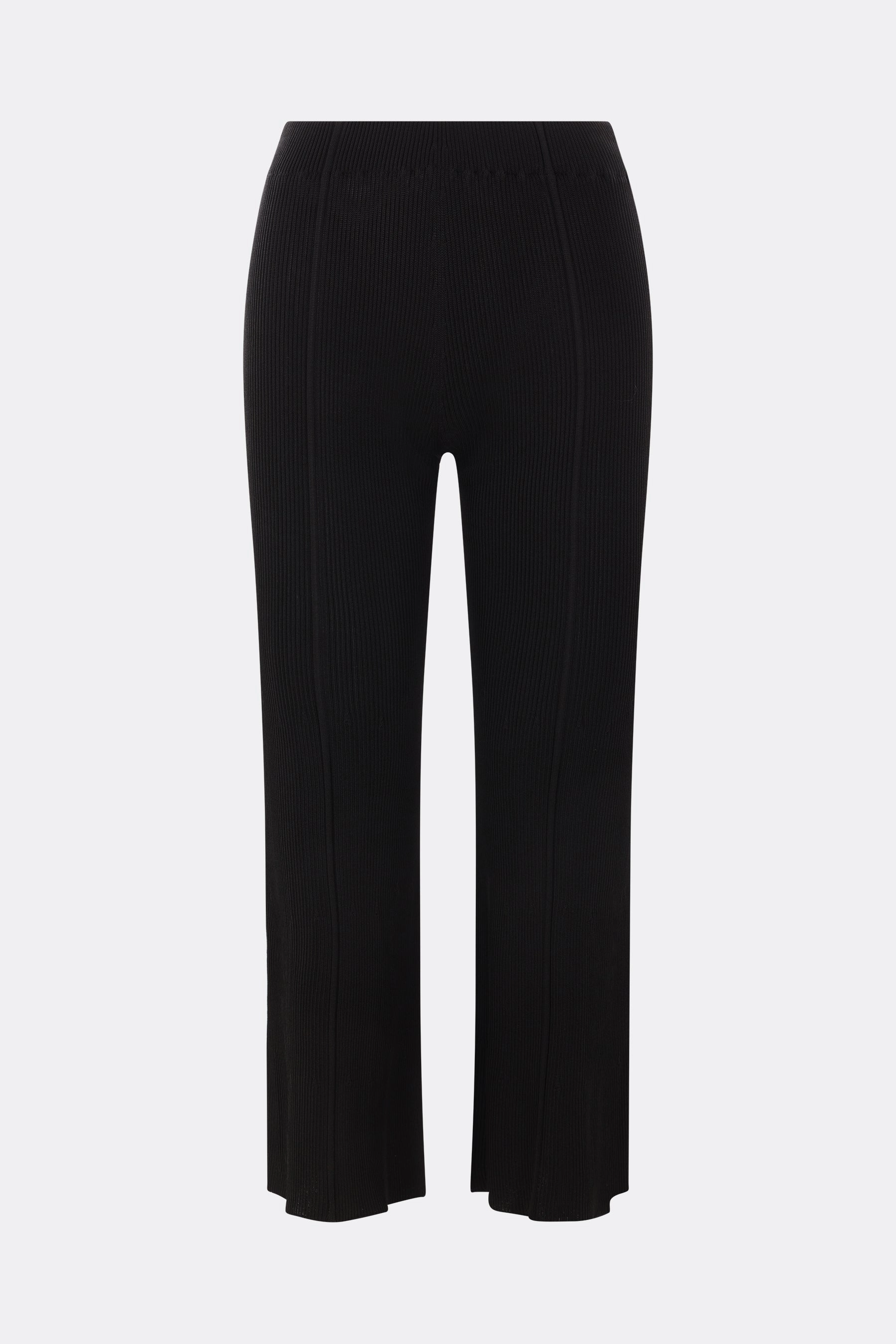 Soft Portrait cropped trousers in rib knit