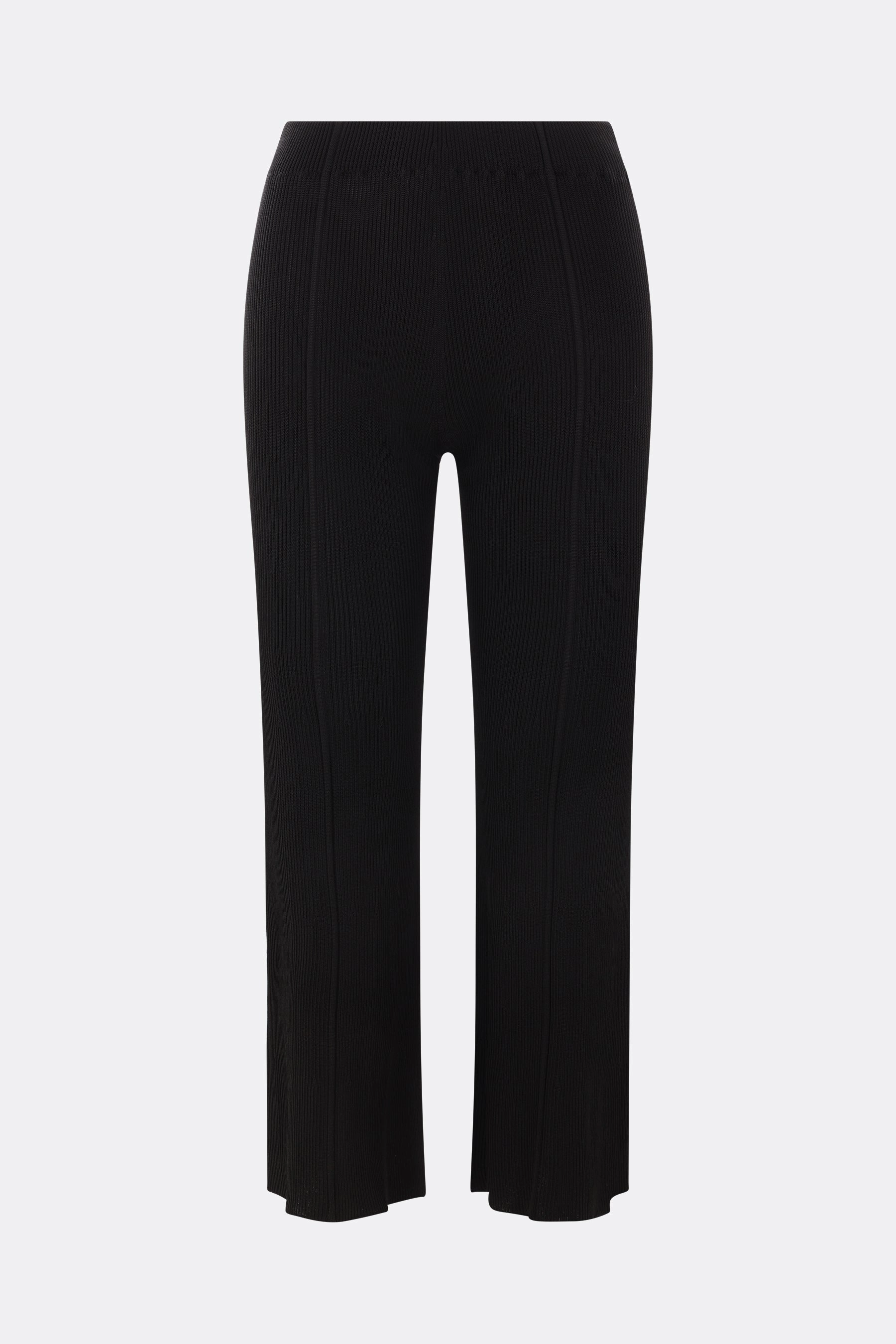 Soft Portrait cropped trousers in rib knit