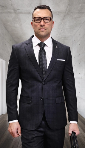 Statement PRT-101-BK Mens Suit